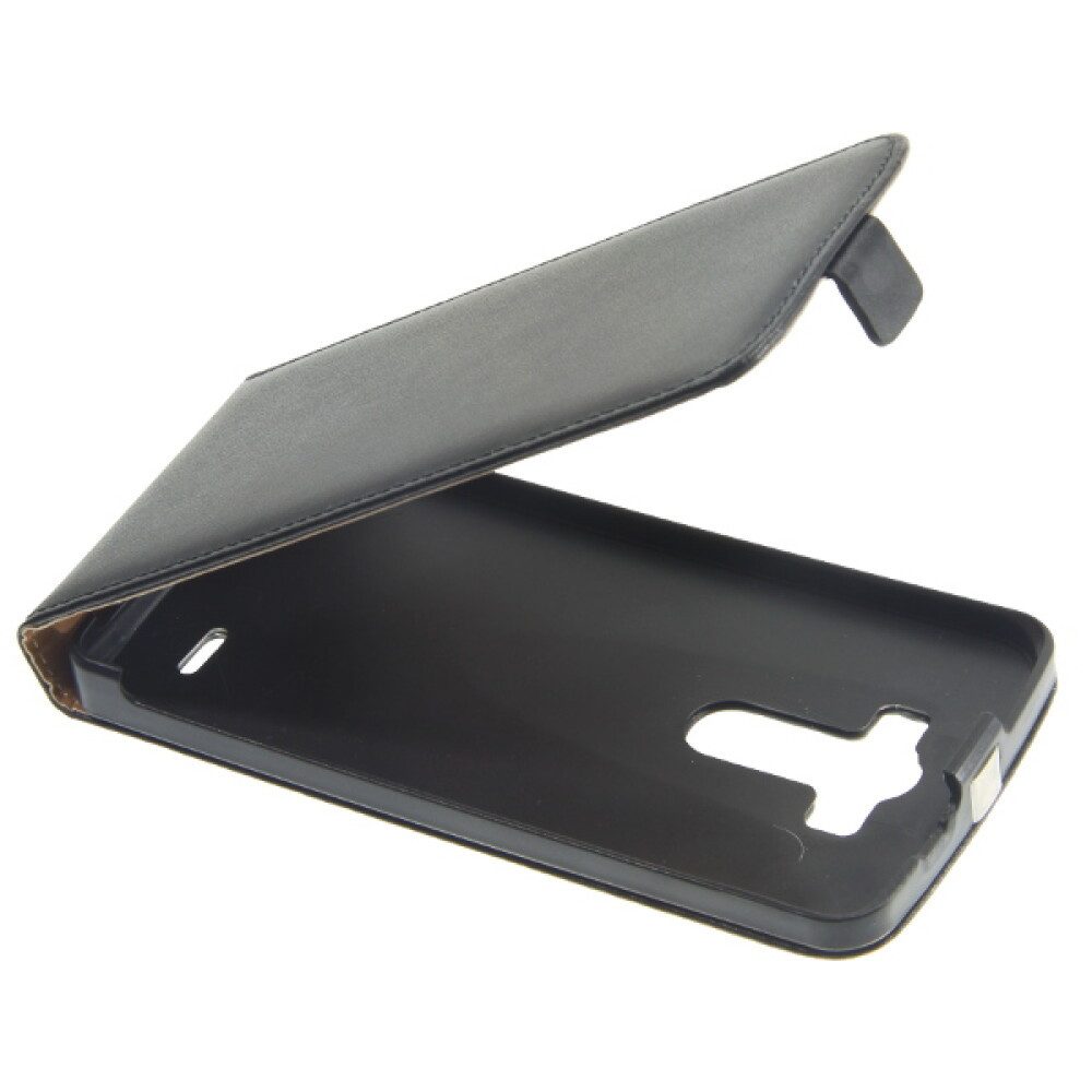 Handytasche Slim Leder Flip Hülle für LG G3 D855 Schwarz Handy Tasche Case Schutz (Flip Cover)