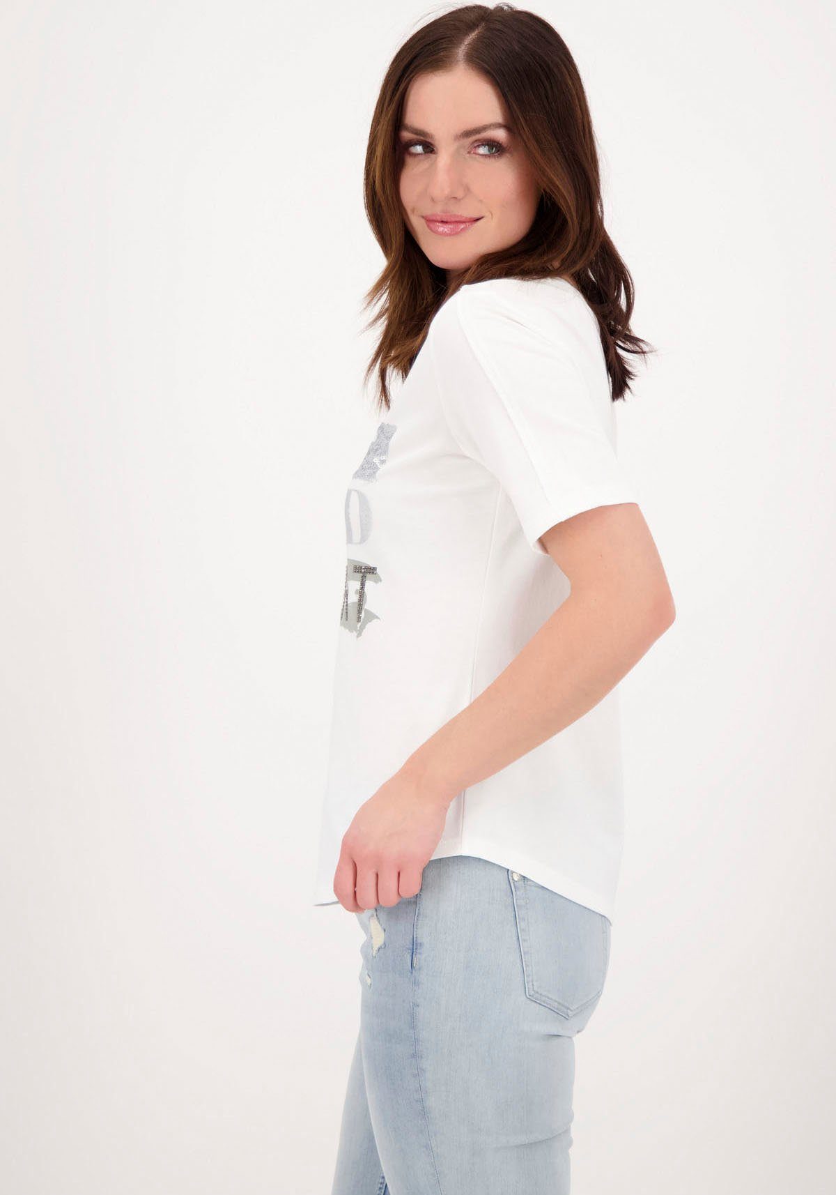 Monari Rundhalsshirt mit Frontprint