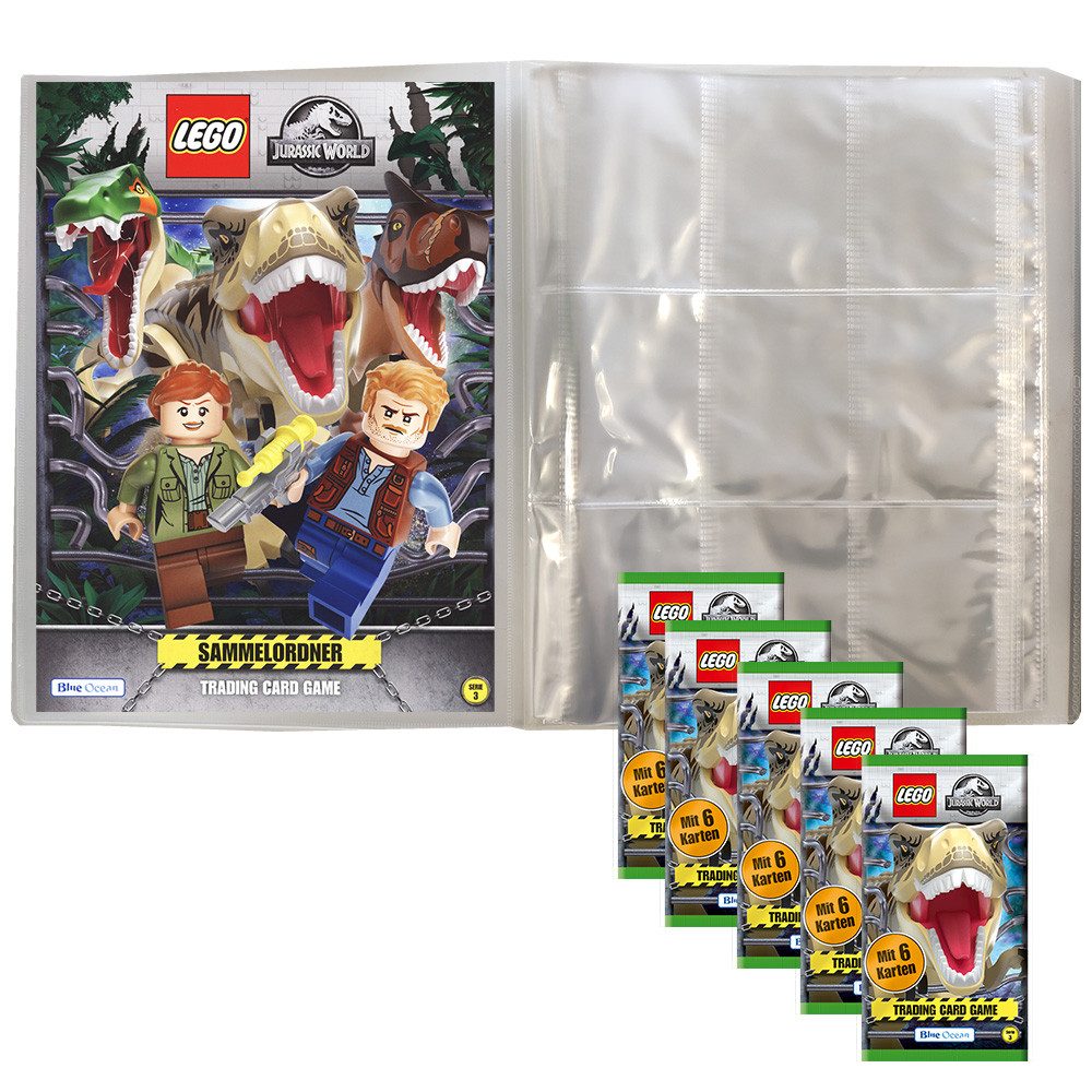 LEGO® Sammelkarte Blue Ocean LEGO Jurassic World Serie 3 1 Leere Sammelmappe +5 Booster