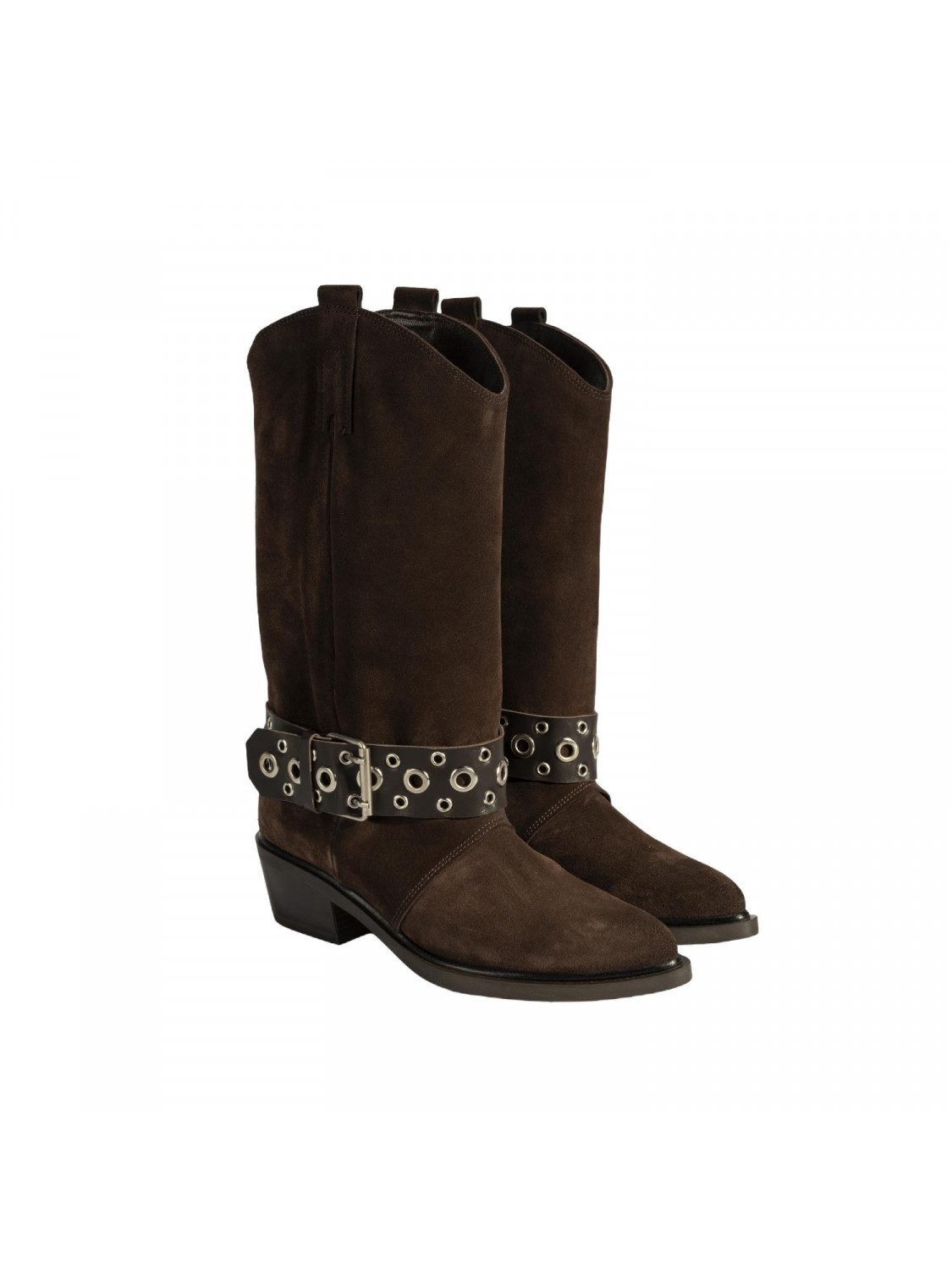 Desa Damenstiefel – Obermaterial aus Wildleder, zum Hineinschlüpfen mit le Stiefel