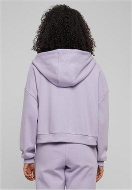 URBAN CLASSICS Kapuzenpullover Ladies Cozy Short Zip Hoody