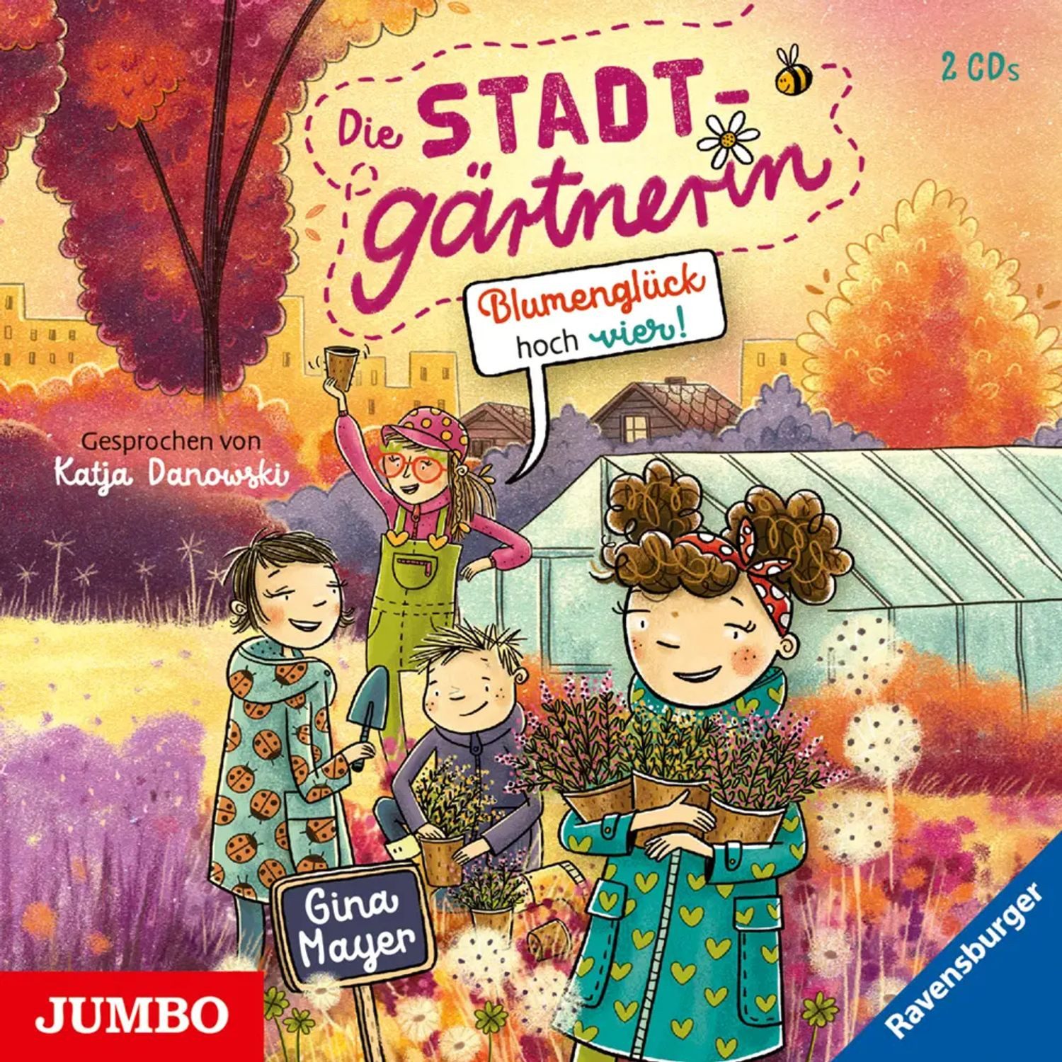JUMBO Verlag Hörspiel Die Stadtgärtnerin - Blumenglück hoch vier!.Tl.3,2 Audio-CD