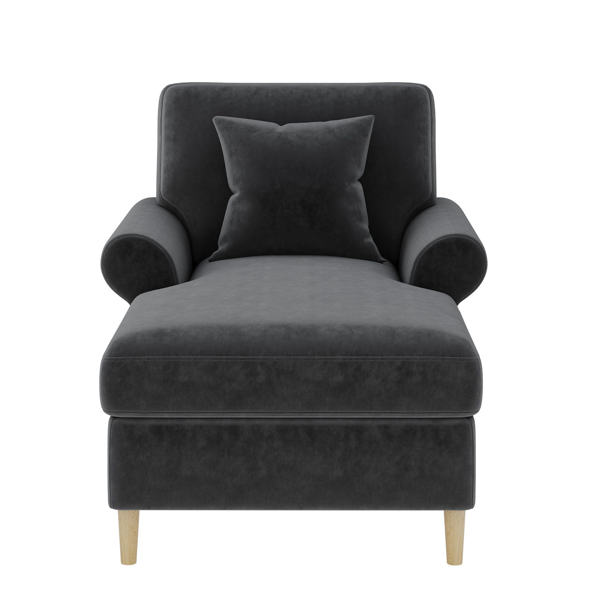 Merax Sessel Relaxsessel mit Liegefunktion, Lesesessel aus Samt (133*87*90cm, 1-St., Einzelsofa Loungesessel), Lounge-Sessel Polstersessel mit 2 Armlehnen & Lendenkissen