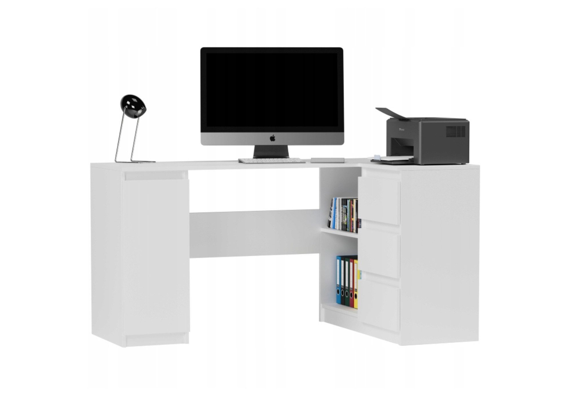 Home Collective Eckschreibtisch mit 3 Schubladen, günstig online kaufen