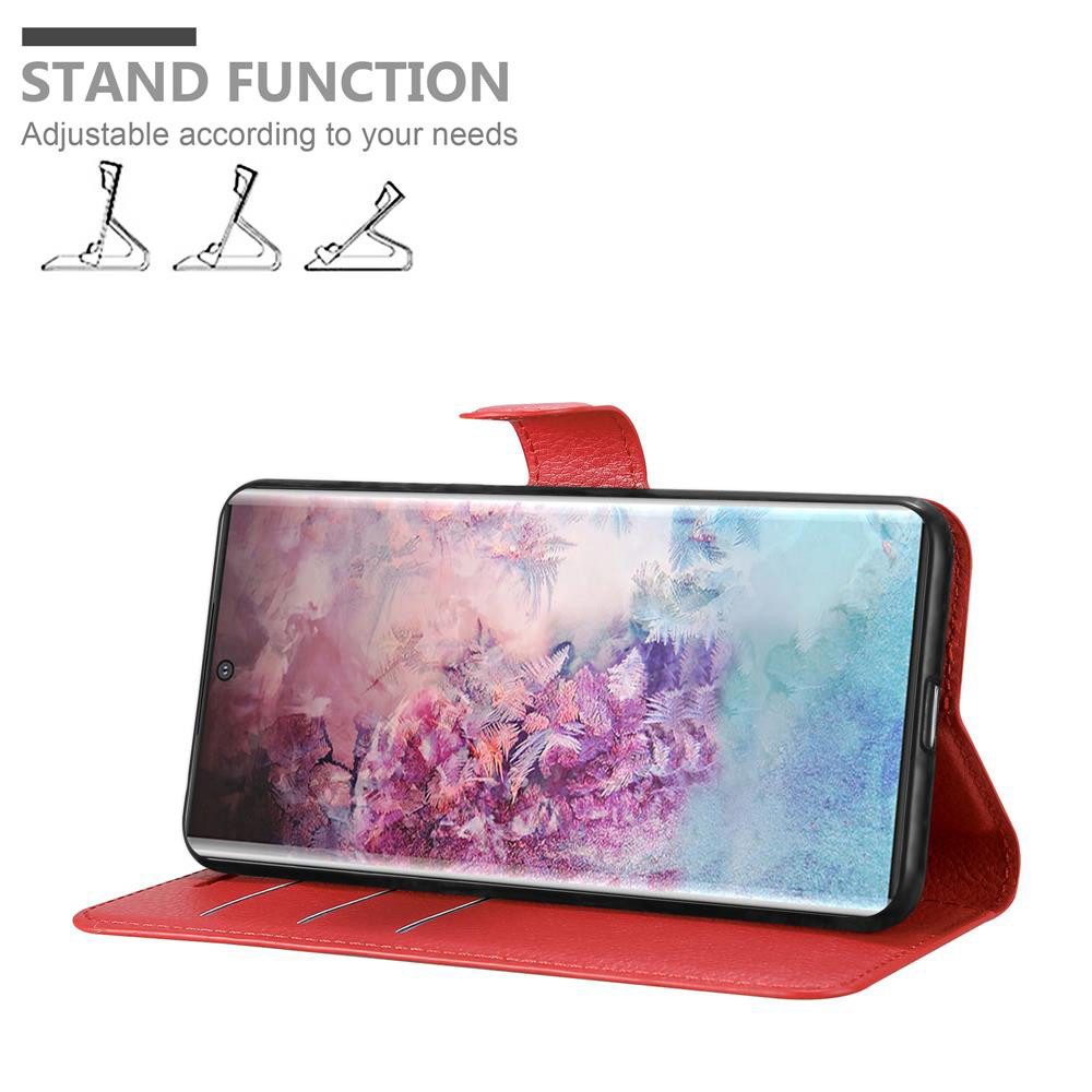 Cadorabo Handyhülle für Samsung Galaxy NOTE 10 PLUS Hülle Samsung Galaxy NOTE 10 PLUS, Hülle Schutzhülle mit Standfunktion, Kartenfach und Magnetverschluss