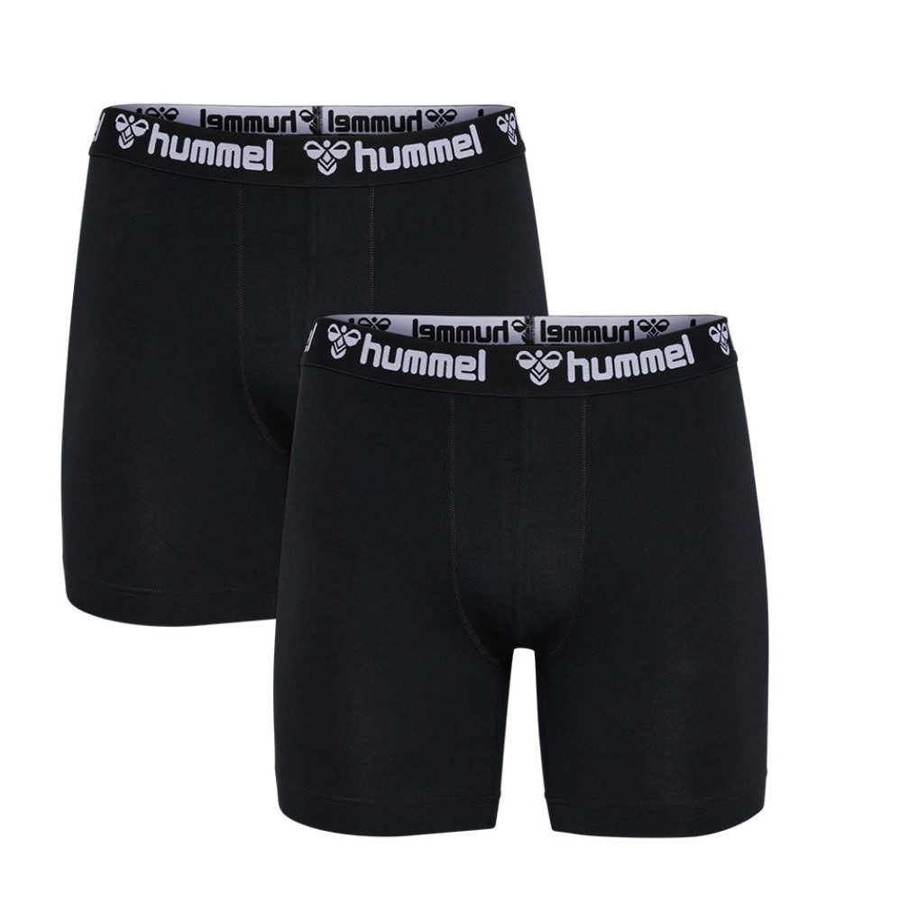hummel Boxershorts Unterwäsche hmlBoxer (Baumwolle) schwarz Herren - 2er Pa günstig online kaufen