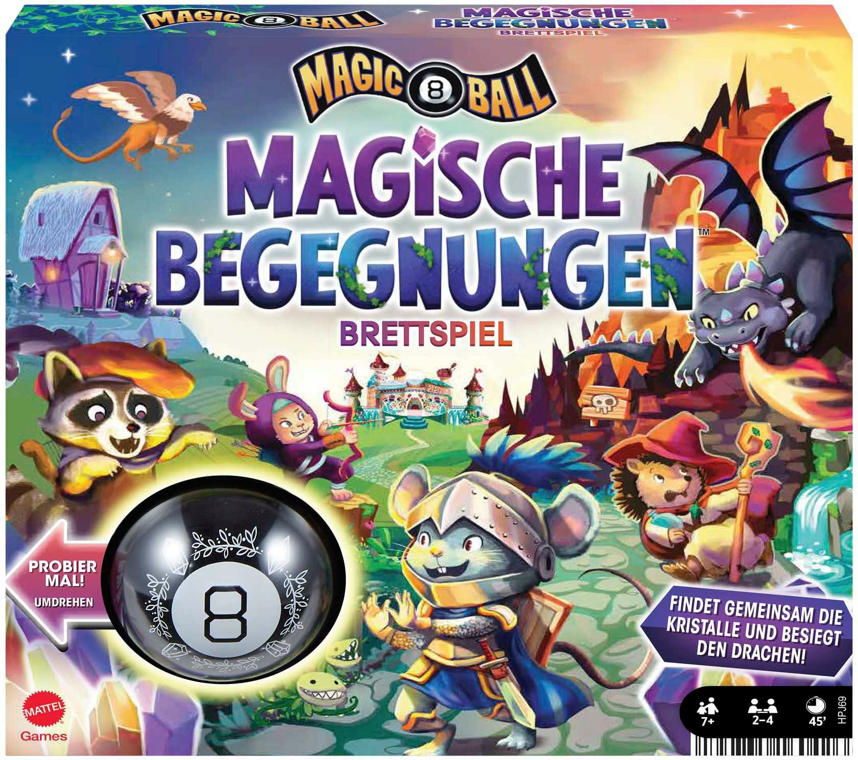 Mattel games Spiel, Familienspiel Begegnungen Magische Ball - 8 Magic
