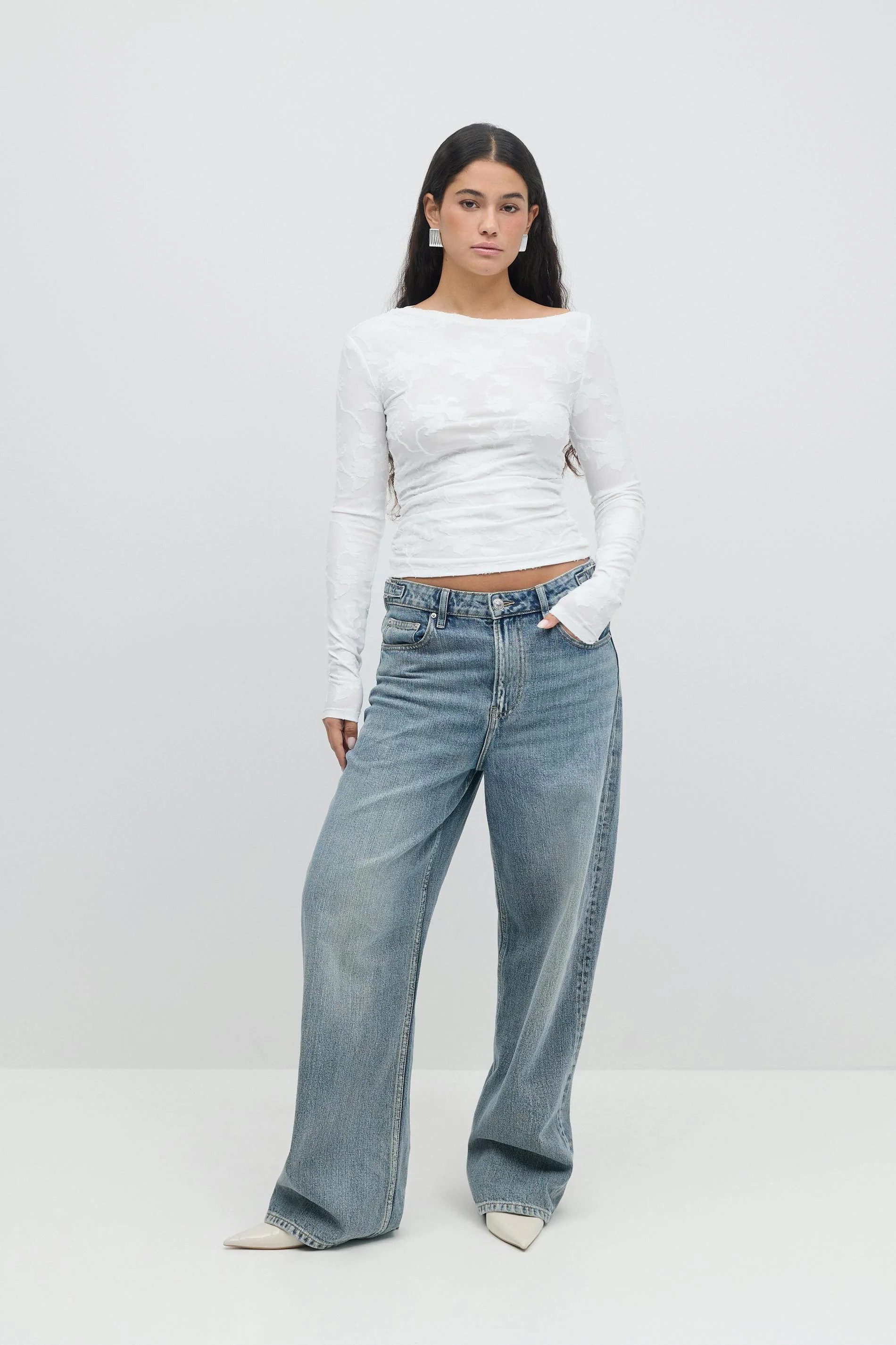 Gina Tricot Langarmshirt Asymmetric top