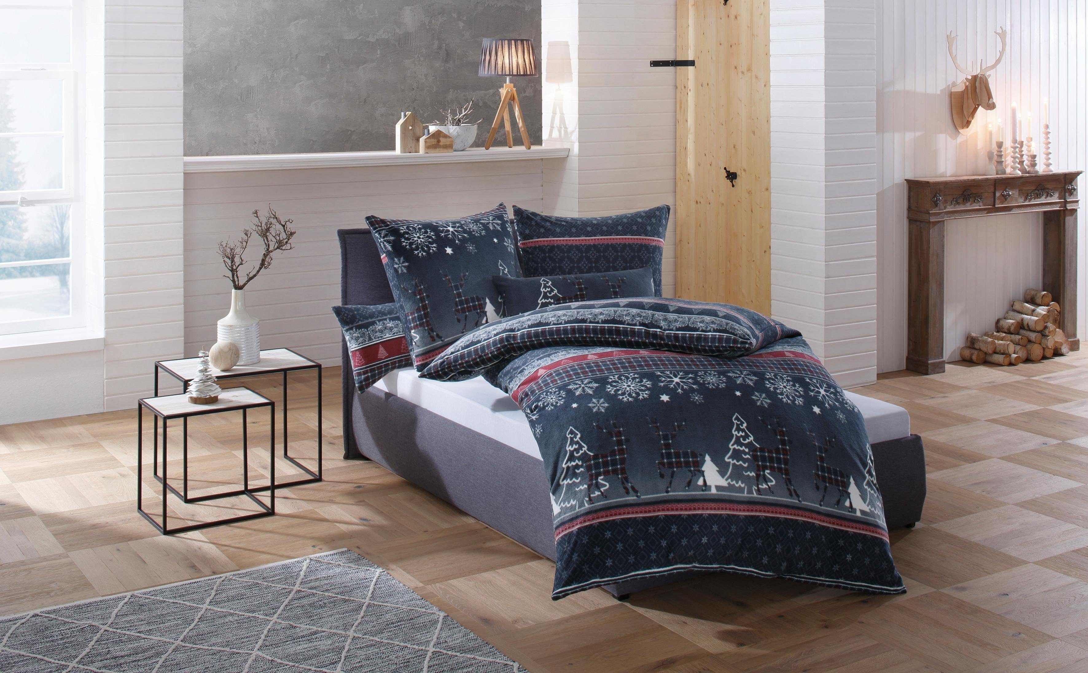 my home Bettwäsche Chrissy in Gr. 135x200 oder 155x220 cm, ideal für Weihna günstig online kaufen