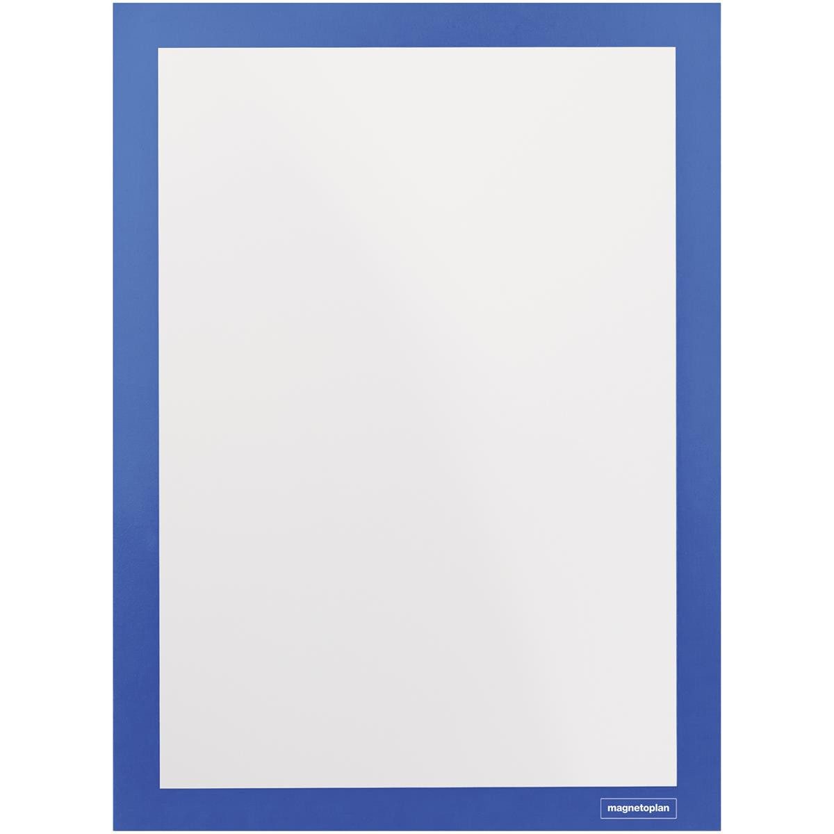 magnetoplan® Magnet 2 magnetoplan Magnetrahmen selbstklebend Magnetofix blau A4