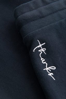 Rösch Yogahose Homewear Sweat-Hose lang mit Seitentaschen "thx"