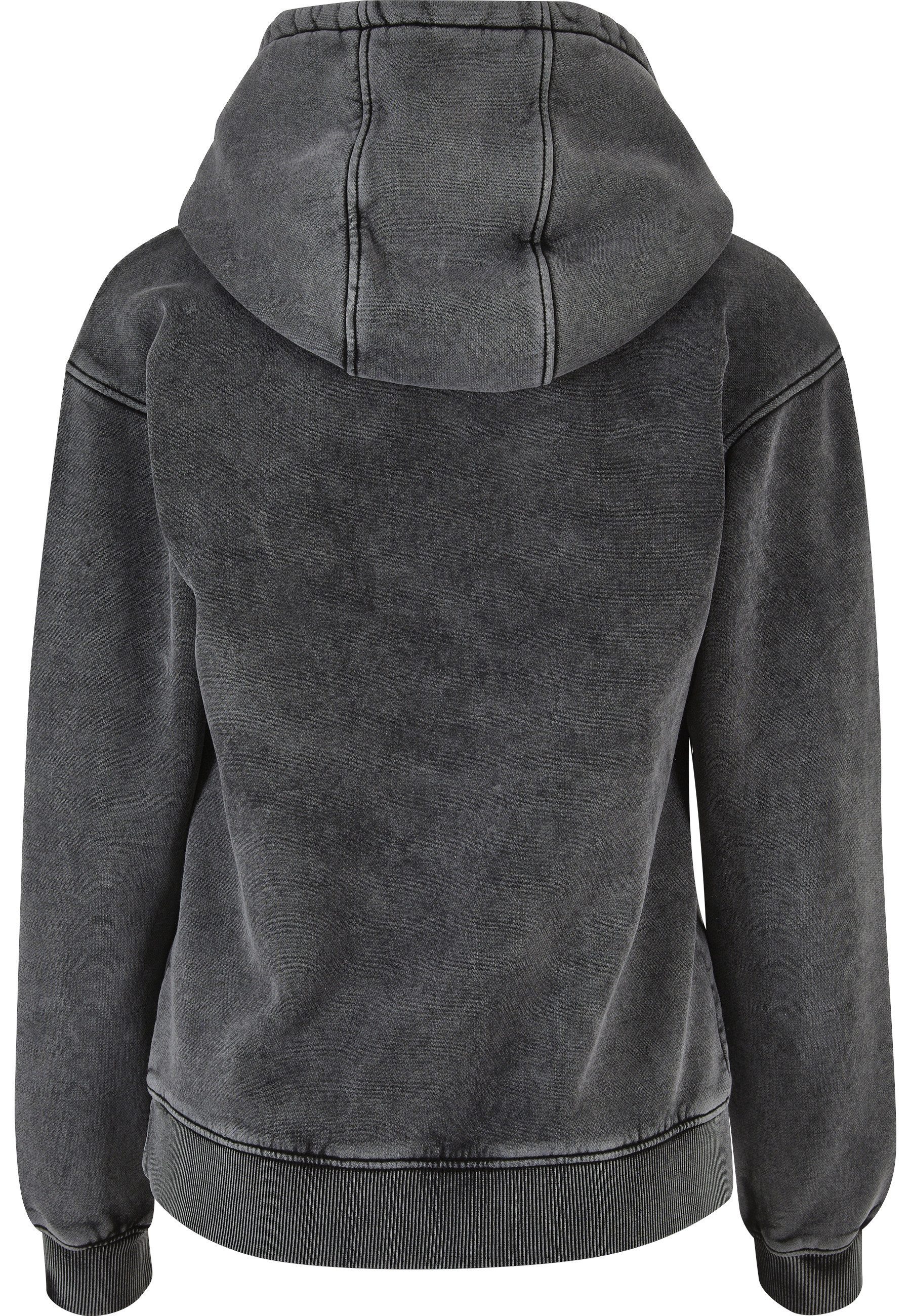 URBAN CLASSICS Rundhalspullover Urban Classics Damen Ladies Stone Washed Hoody (1-tlg)