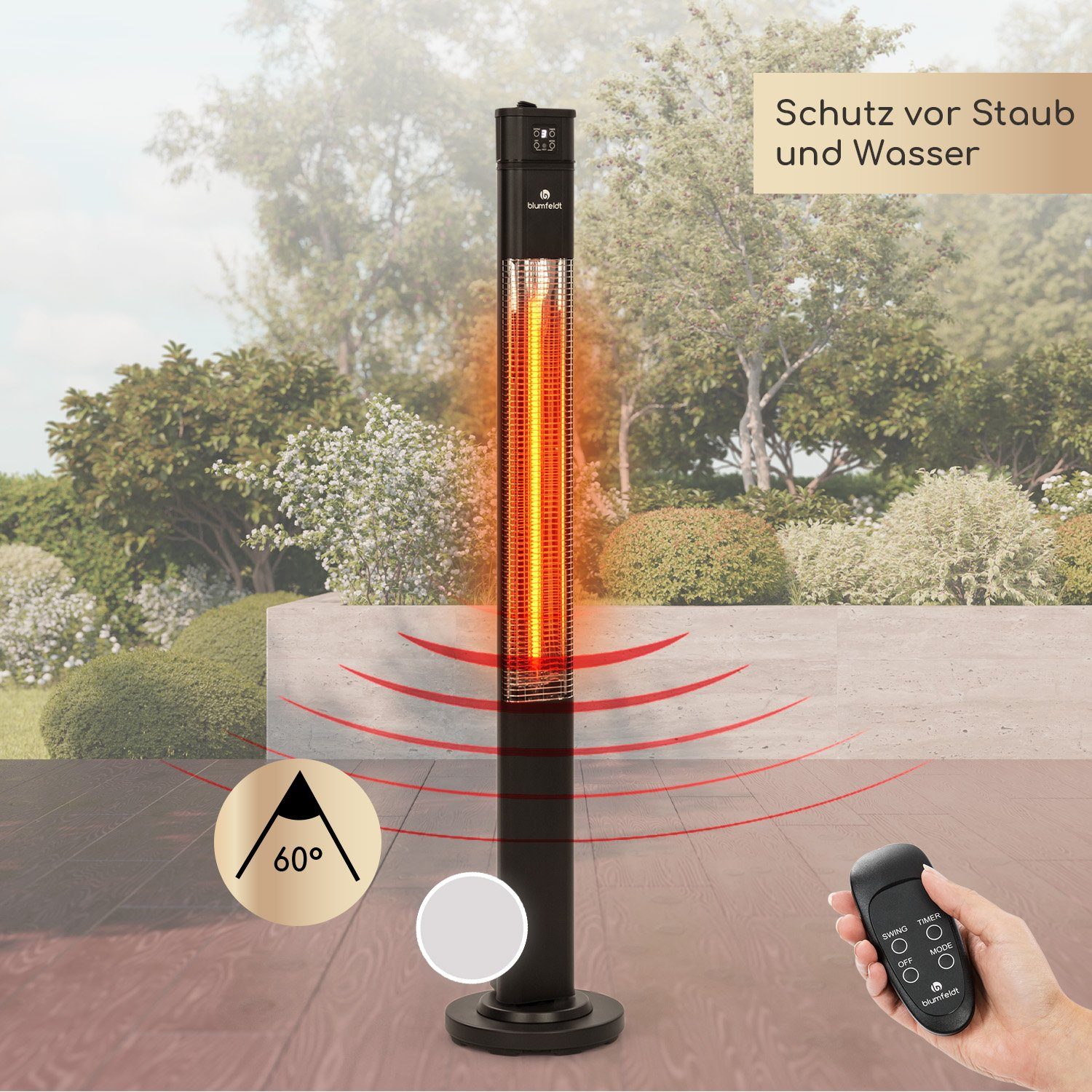 blumfeldt Terrassenstrahler Heat Guru Plus, 2000 günstig online kaufen
