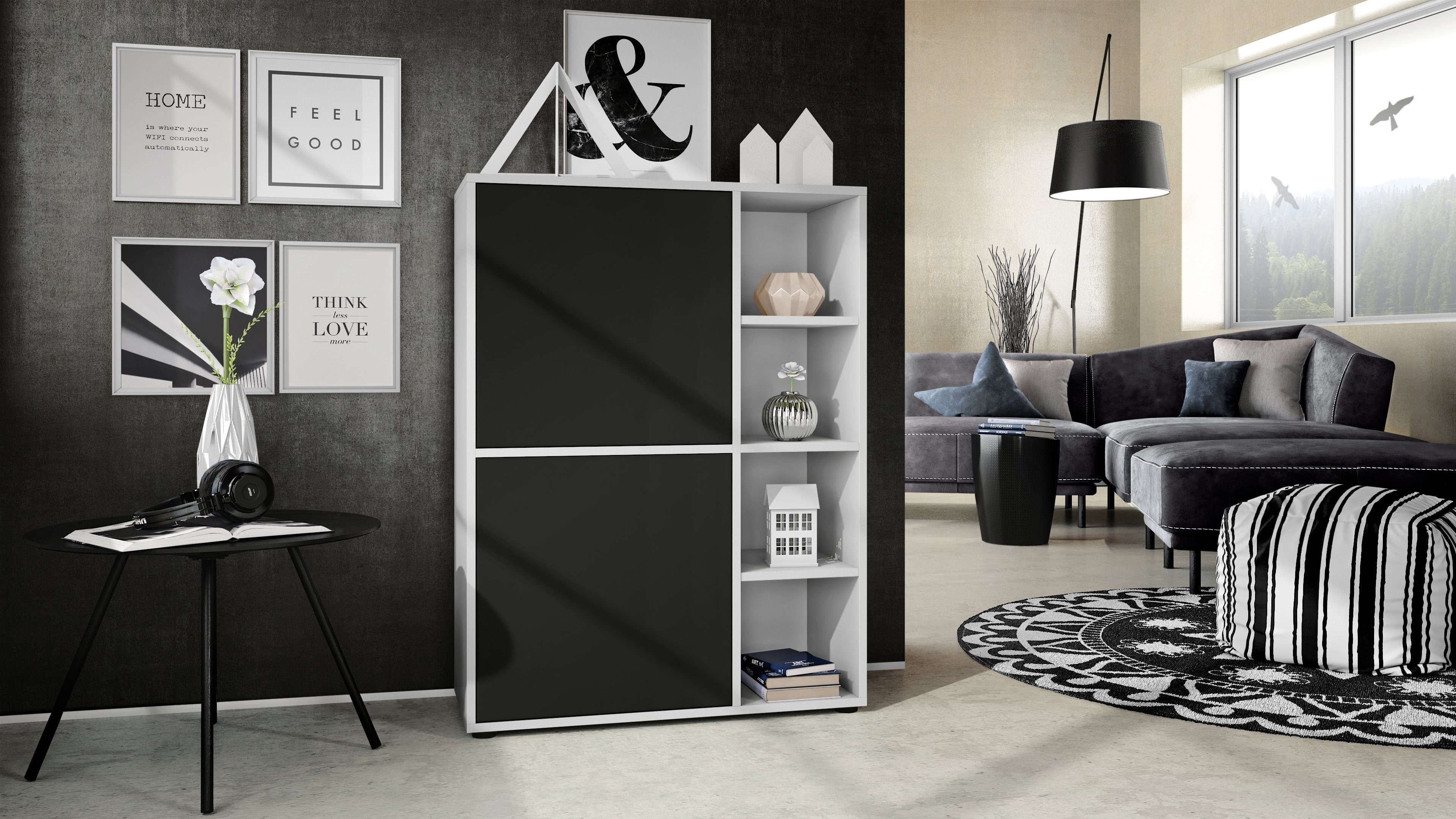Vladon Highboard Cuba (Anrichte, mit 2 günstig online kaufen