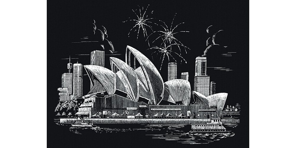 Royal Langnickel Kunstdruck Famous Places Sydney, 28 cm x 39 cm