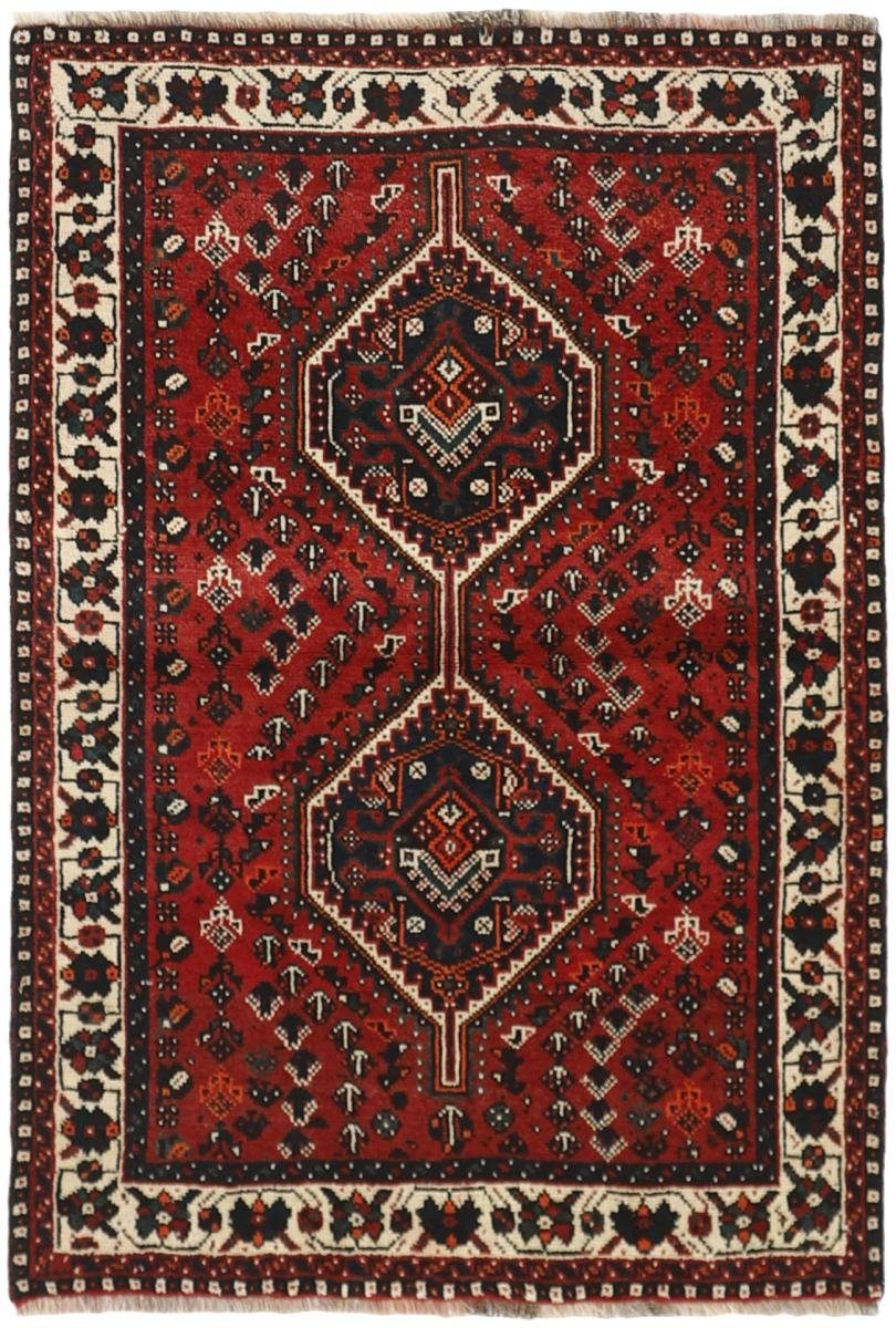 rechteckig, Perserteppich, 10 / 106x160 Shiraz mm Trading, Nain Höhe: Handgeknüpfter Orientteppich Orientteppich