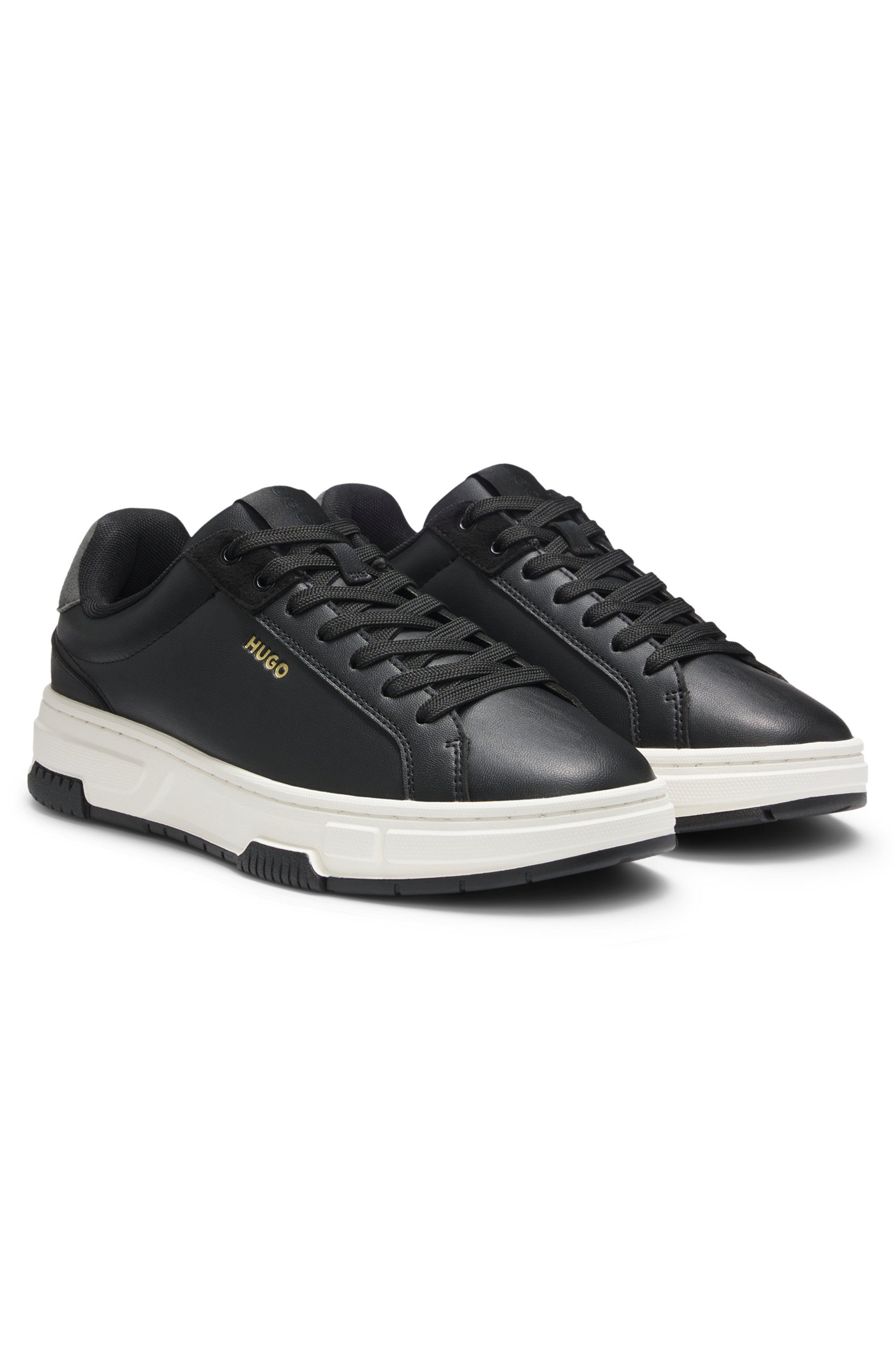 HUGO Yarrow_tenn Sneaker Schnürschuh, Halbschuh, Freizeitsneaker im Streetwear-Look