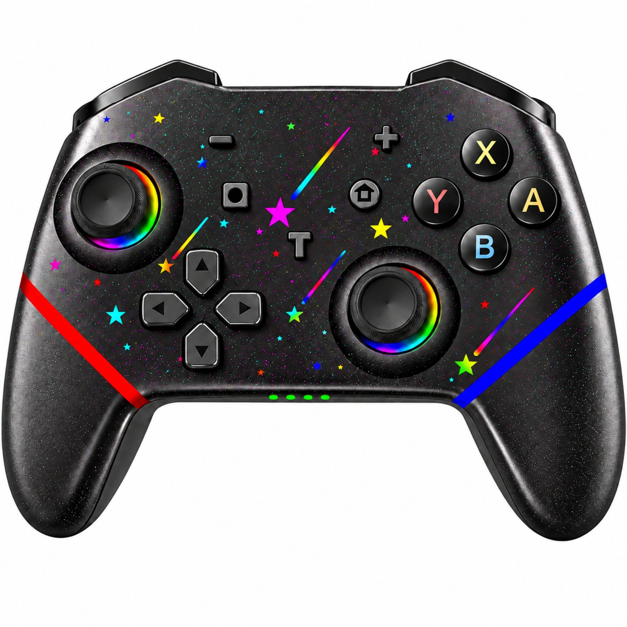 Blossom Kabelloser Gaming-Controller mit Rücktasten, RGB und Gyroskop 600-mAh Controller (Wireless Gamepad, ca. 10 Stunden Spielzeit und Turbo-Funktion)