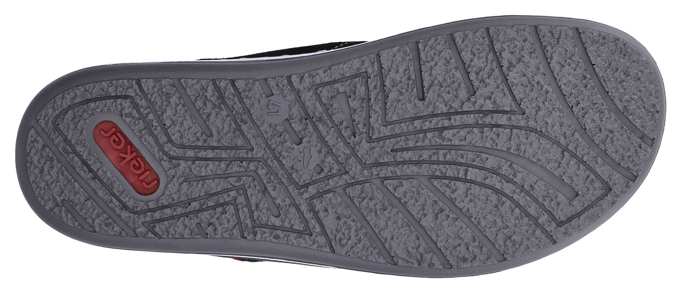 Rieker Pantolette Sommerschuh, Schlappen, Poolslides, mit Kontraststeppung