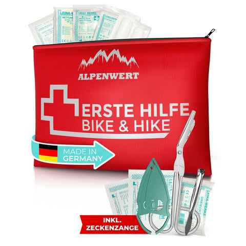 Alpenwert Erste-Hilfe-Set Outdoor First Aid Kit Set für Kinder, Fahrrad, Wandern, Erste Hilfe Set Outdoor