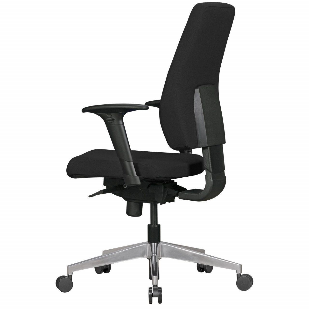 furnicato Bürostuhl Stoff-Bezug mit Schwarz, in DARIUS Design Schreibtisch-Stuhl