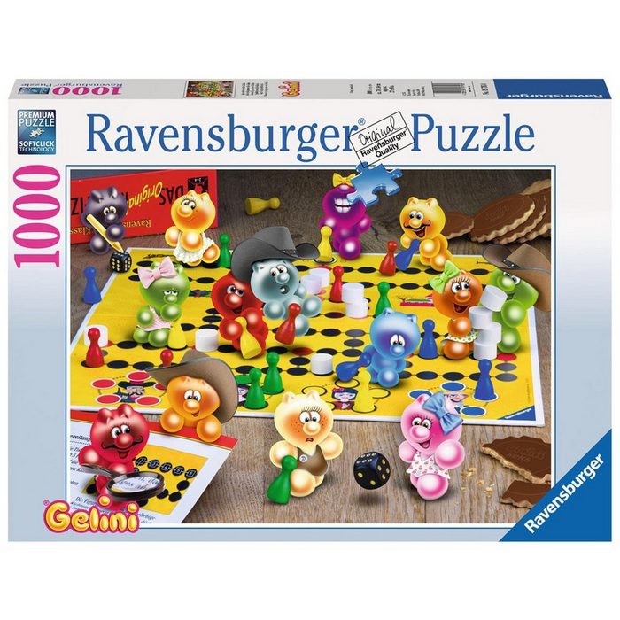 Ravensburger Puzzle Pz. Spieleabend bei d.Gelini 1000 Tiele Puzzleteile