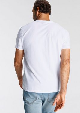 H.I.S V-Shirt (3-er Pack) mit kleinem Brustprint