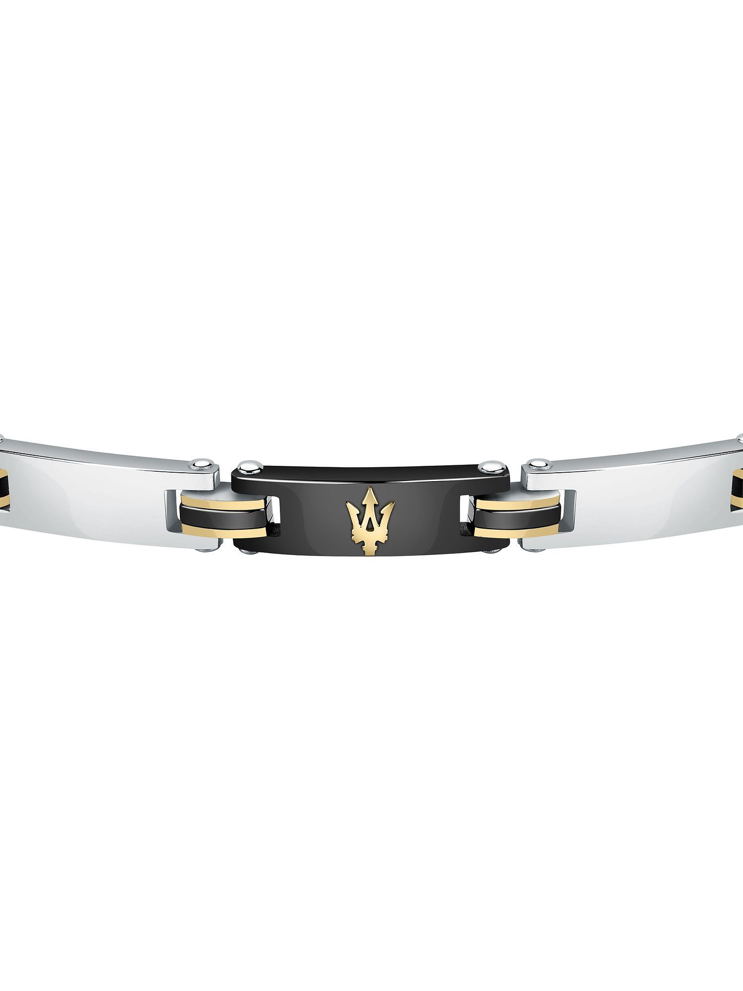 MASERATI Edelstahlarmband Maserati Herren-Armband Edelstahl, Keramik