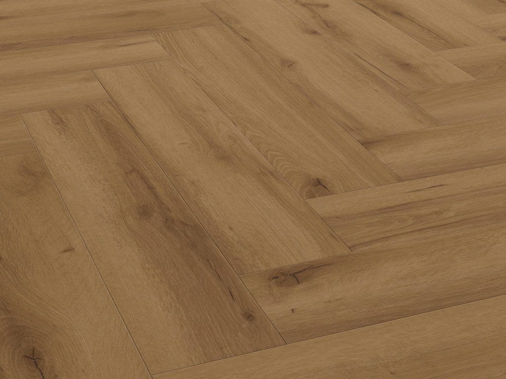 BASICfloor Vinylboden Vinylboden Heringbone Eiche rustikal Fischgrät