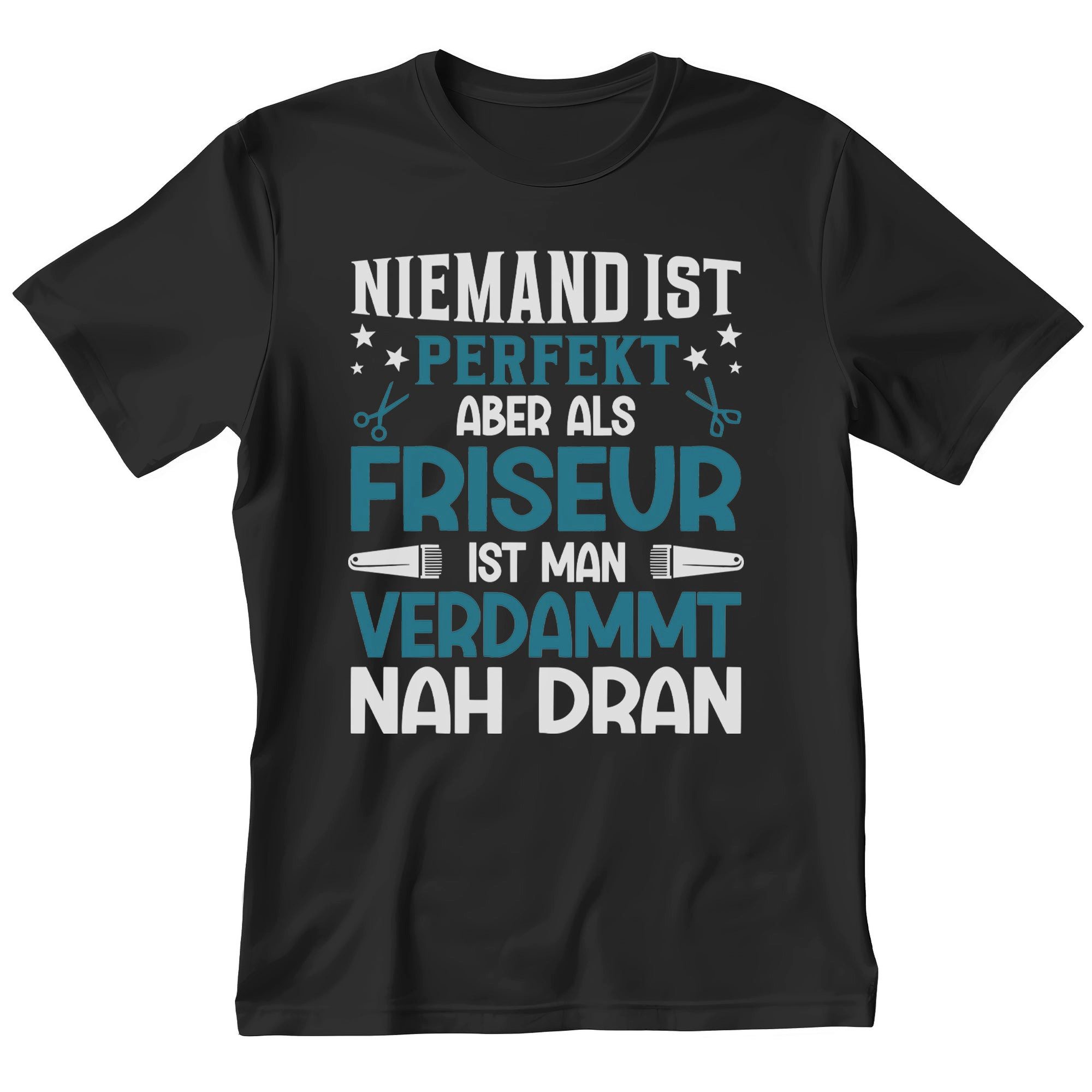 T-Shirt Friseur Geschenk Männer Spruch Beruf Ausbildung Abschluss
