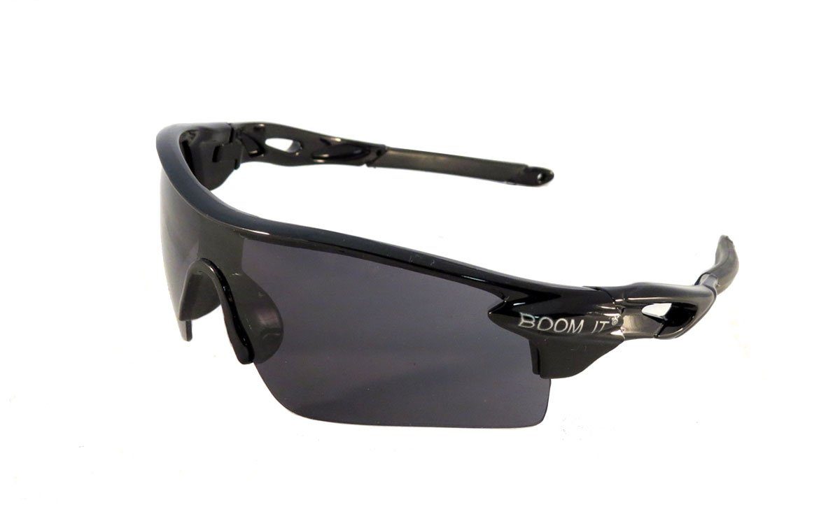 Sonia Originelli Sonnenbrille Sonnenbrille "Biker" schwarz Onesize Spaß Verspiegelt Partybrille Fasching Brille