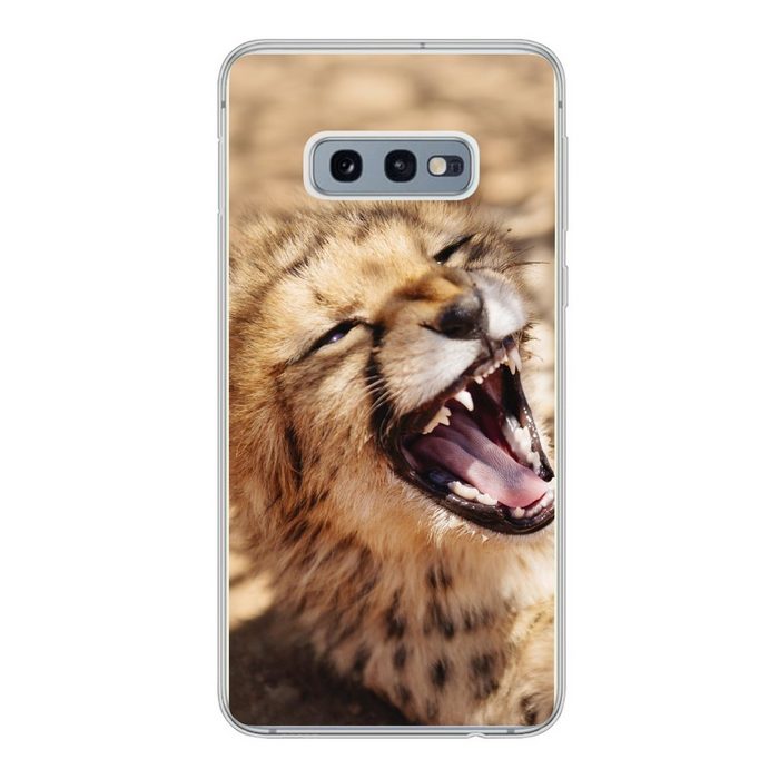 MuchoWow Handyhülle Gepard - Tier - Nahaufnahme Phone Case Handyhülle Samsung Galaxy S10e Silikon Schutzhülle