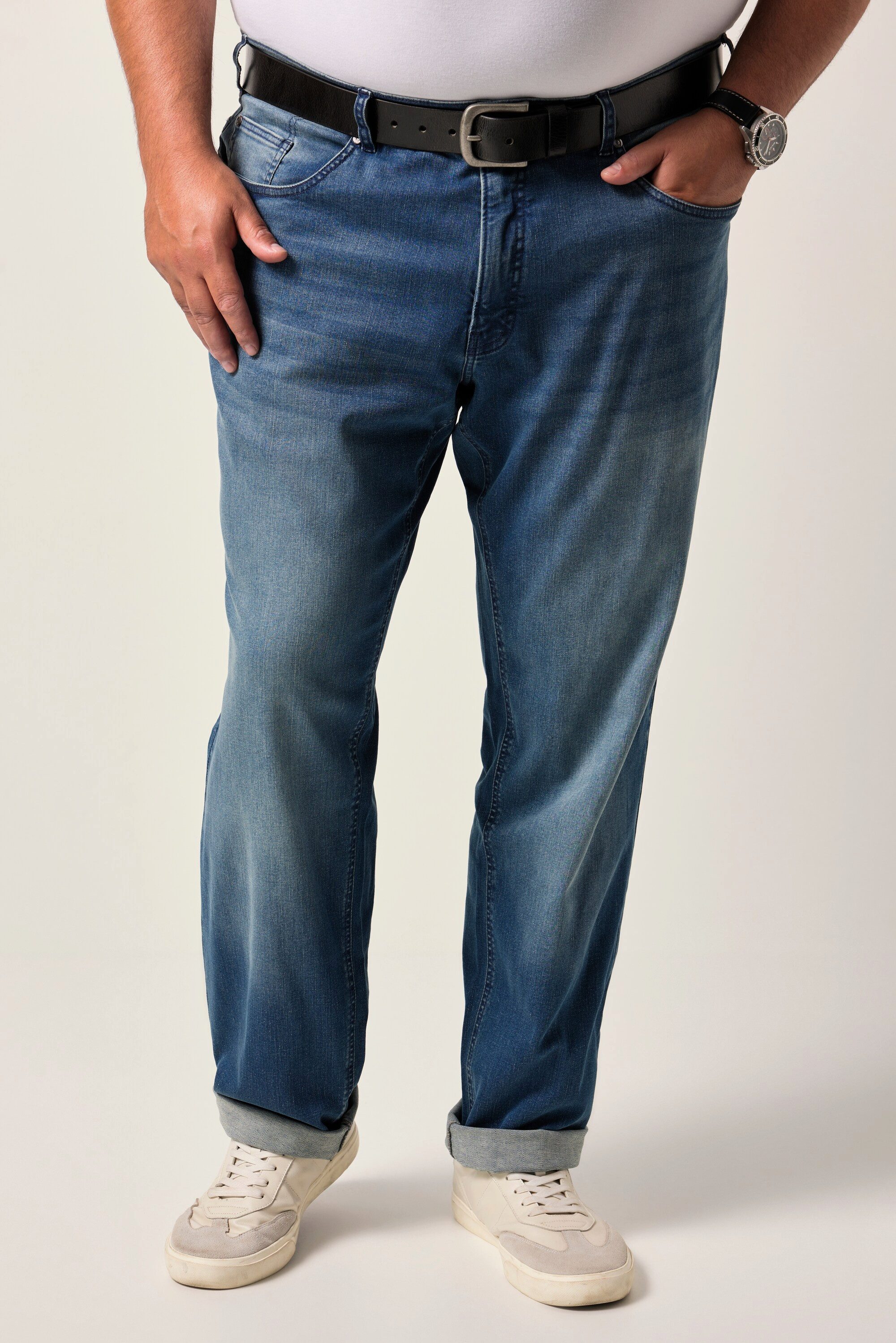 Men Plus 5-Pocket-Jeans Men+ Jeans Bauchfit günstig online kaufen