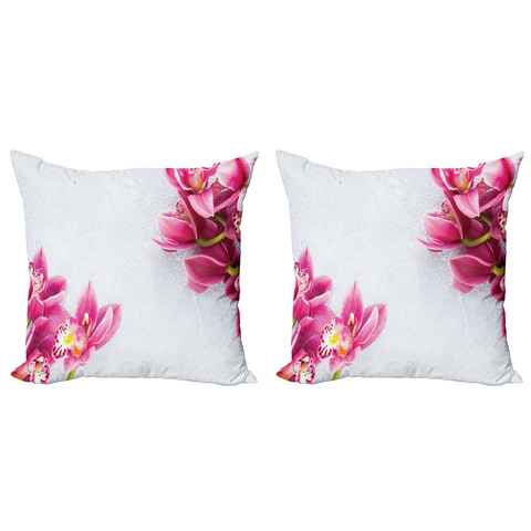 Kissenbezüge Modern Accent Doppelseitiger Digitaldruck, Abakuhaus (2 Stück), Blumen Relaxing Orchideen-Muster