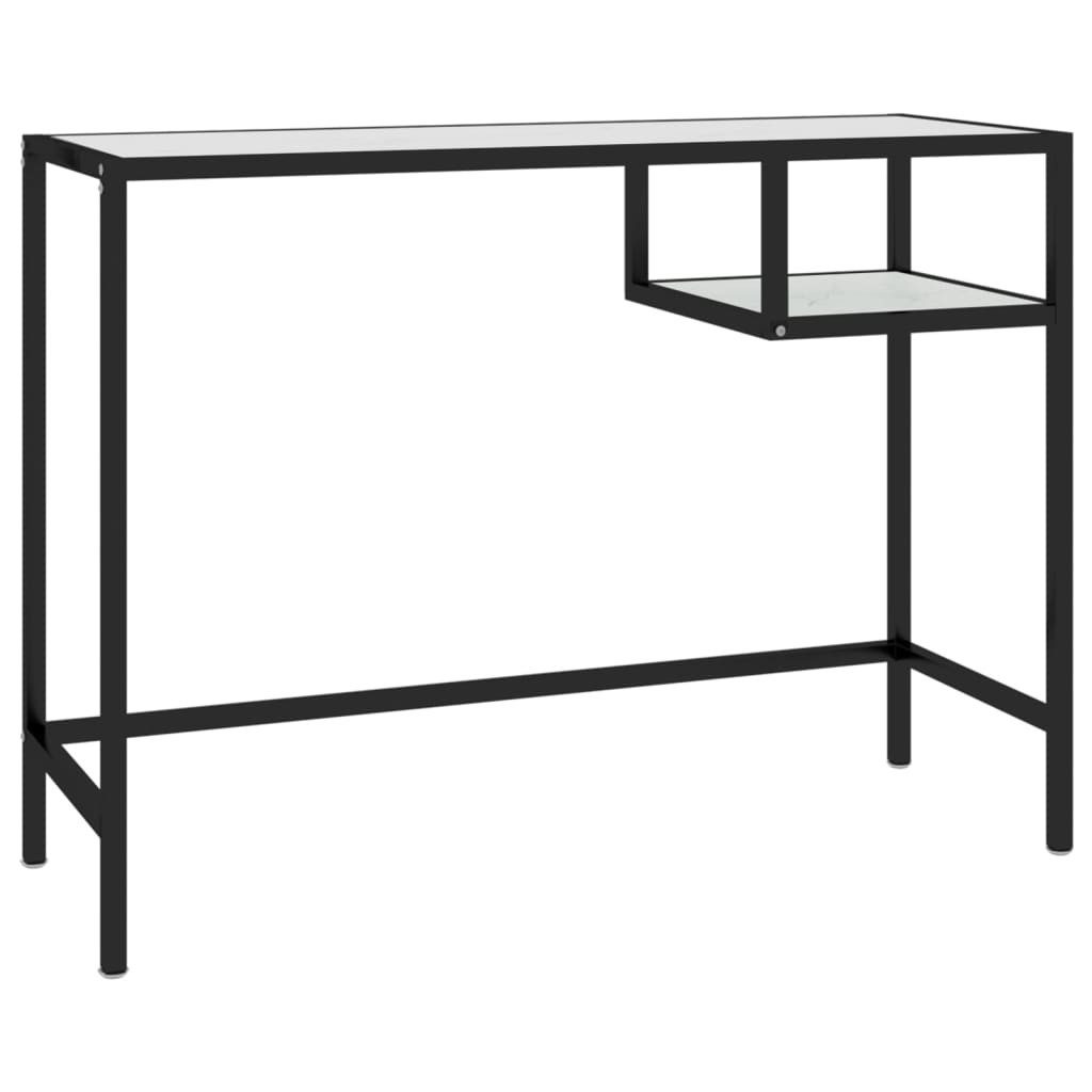 vidaXL Schreibtisch Computertisch Weiß Marmor 100x36x74 günstig online kaufen