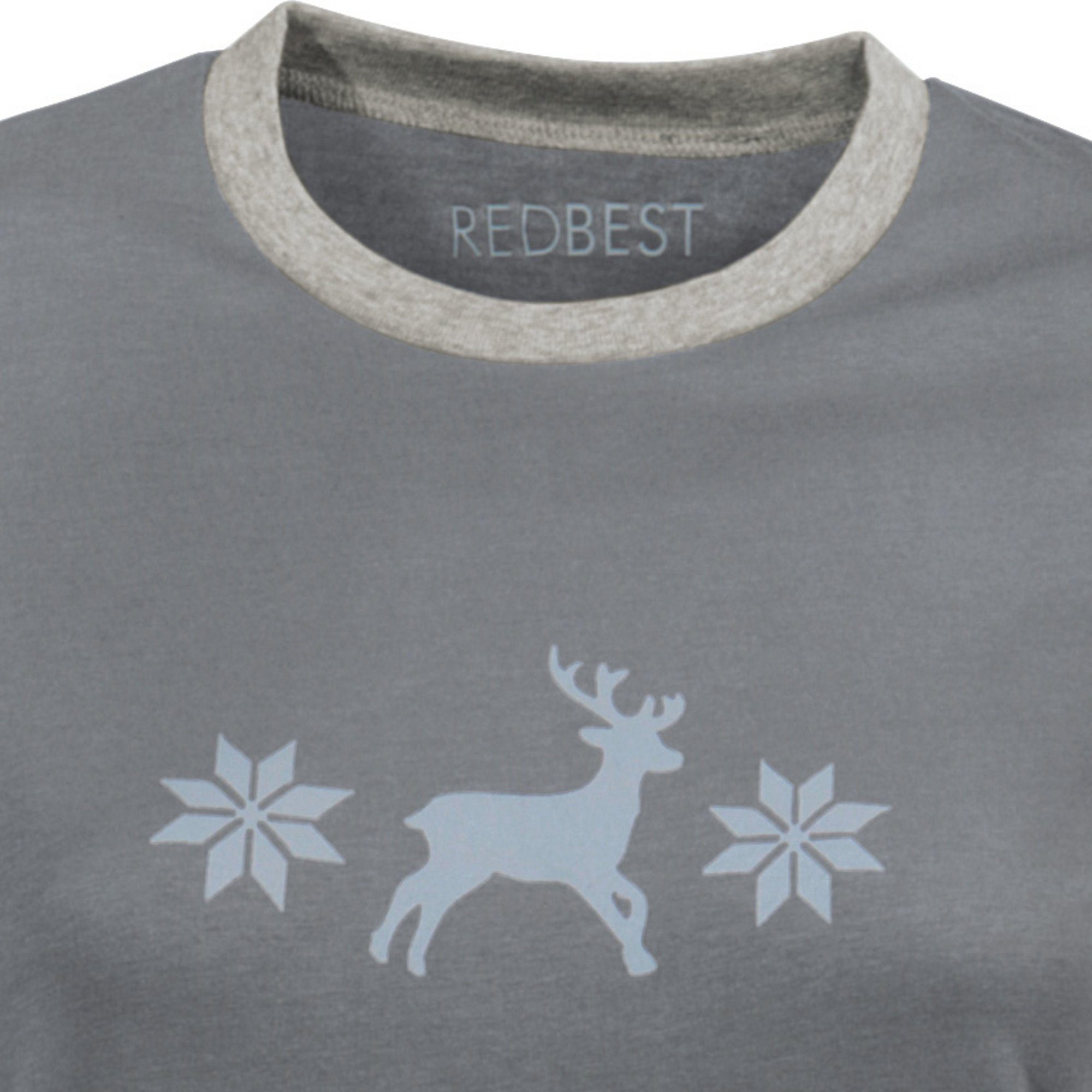 REDBEST Pyjama Damen-Schlafanzug Single-Jersey gemustert