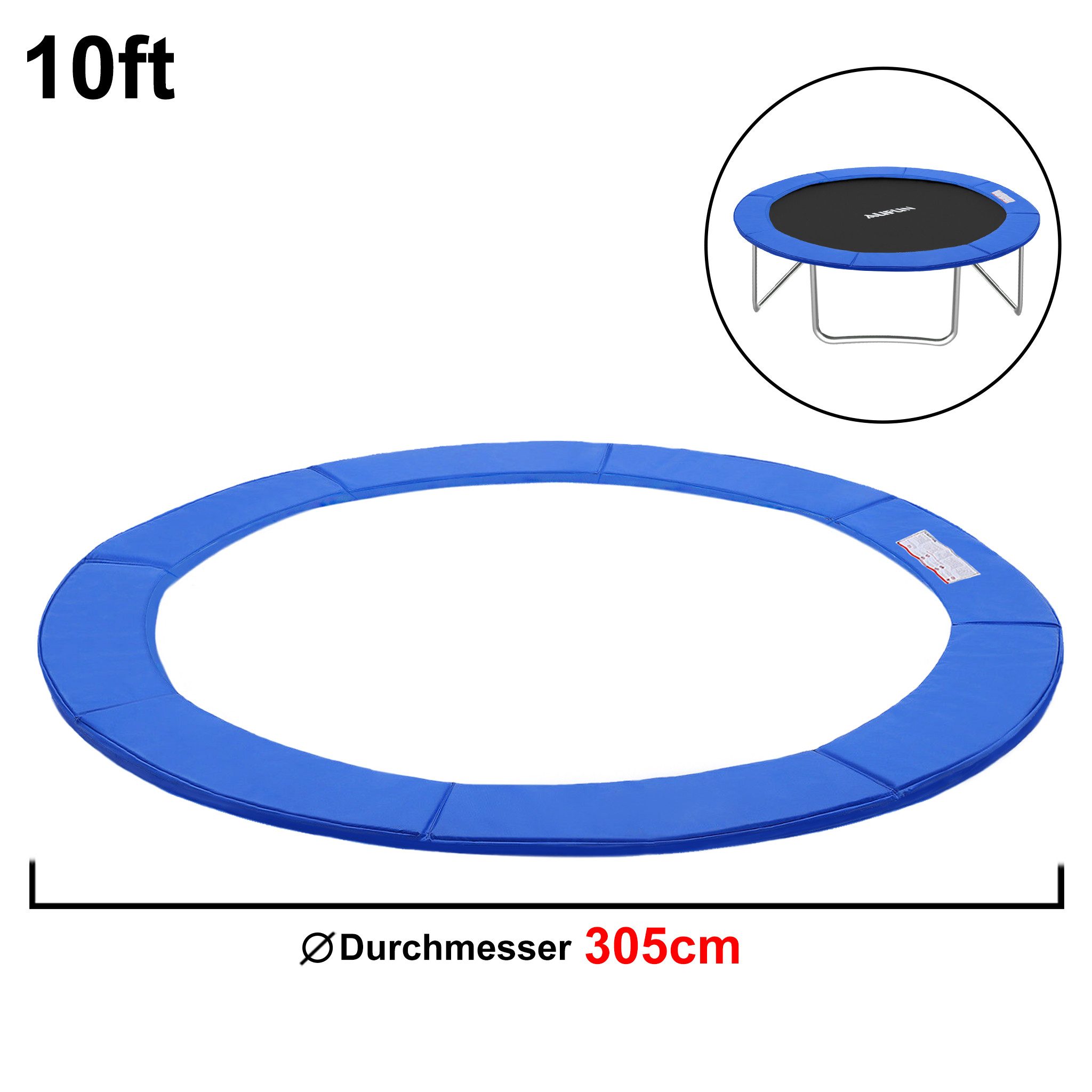 FIVMEN Trampolinschutzrand Trampolin-Federabdeckung, PVC Schutzabdeckung