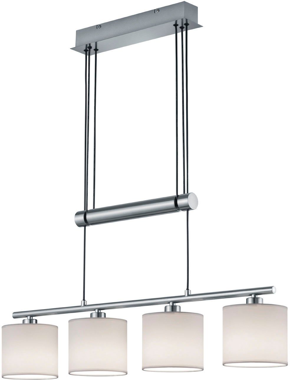 TRIO Leuchten Pendelleuchte Garda, Seilzugmechanismus, Hängelampe, Hängeleu günstig online kaufen