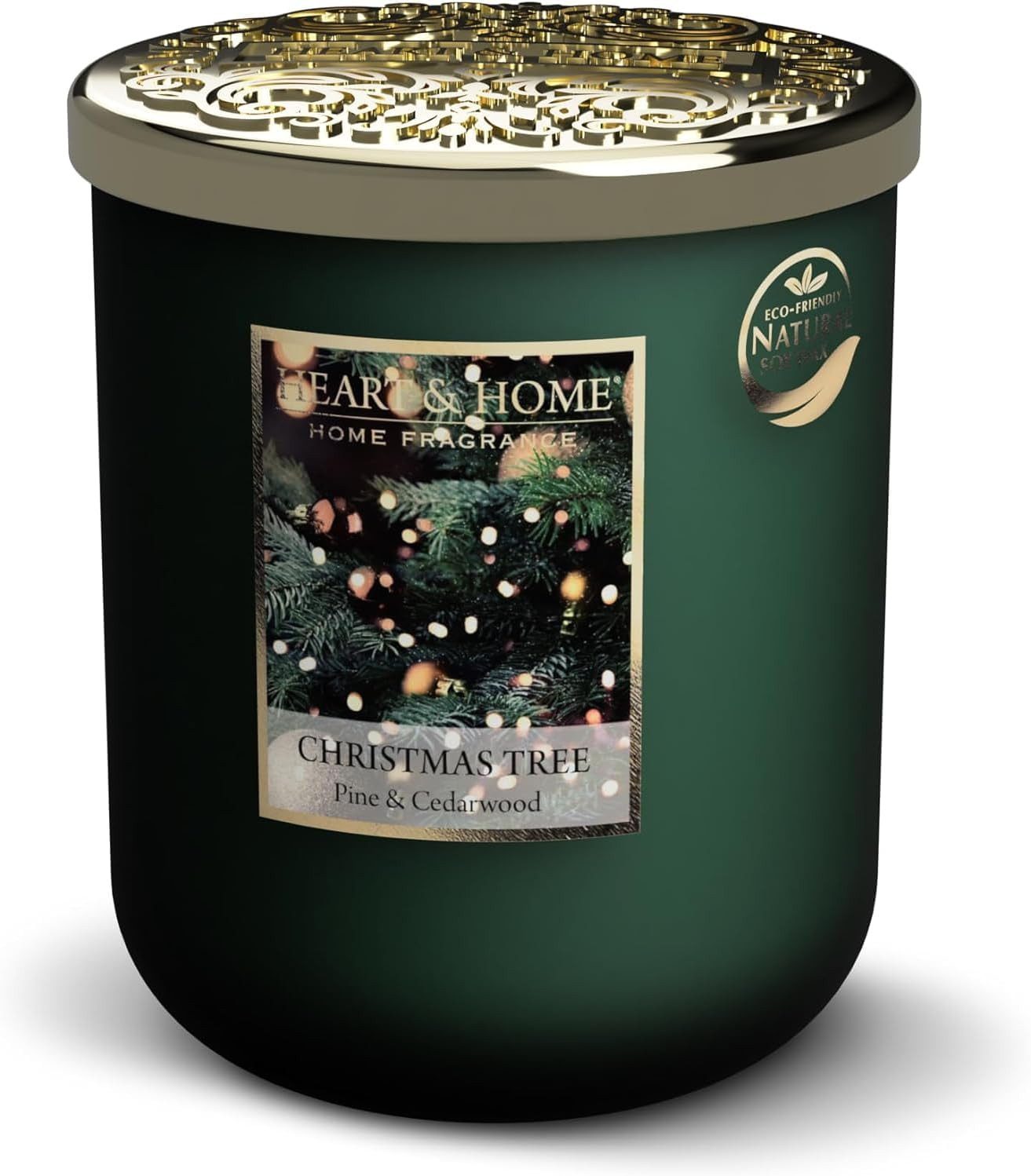HEART & HOME Duftkerze 60405 - Christmas Tree, im Glas, 110 gr. (1-tlg)