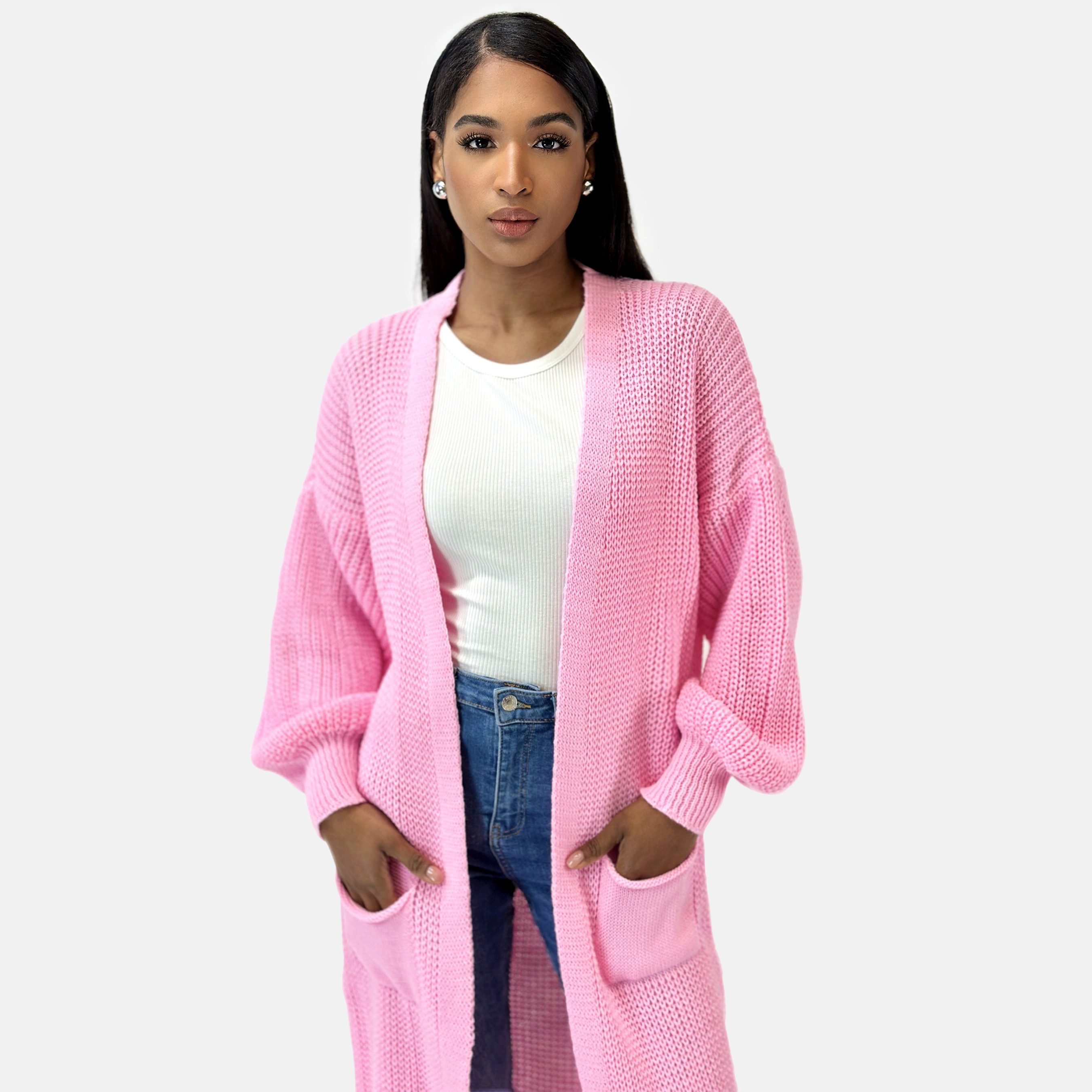 Elara Cardigan Elara Langer Damen Oversize günstig online kaufen