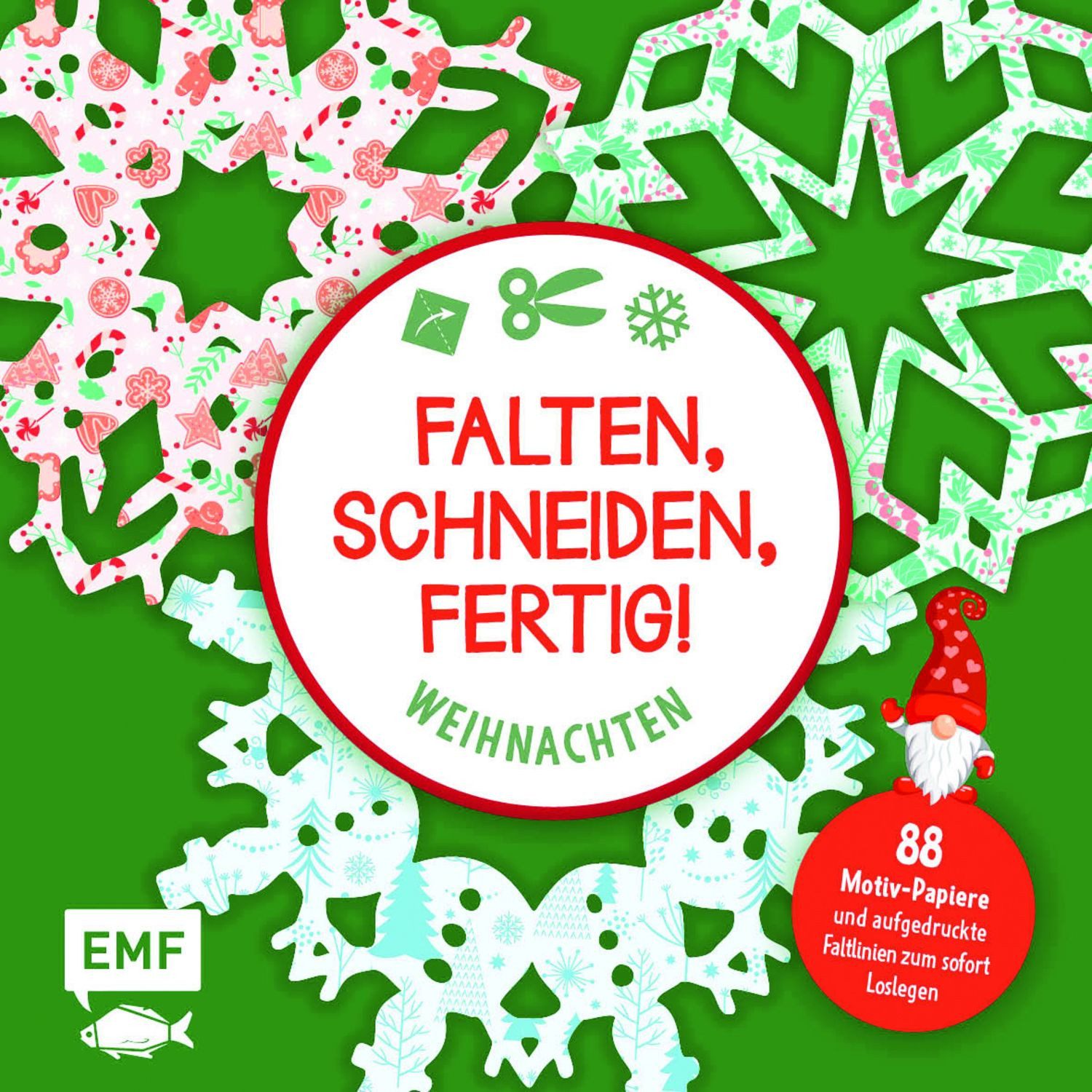 Bastelblock: Falten, Schneiden, fertig! Weihnachten / Ina Mielkau