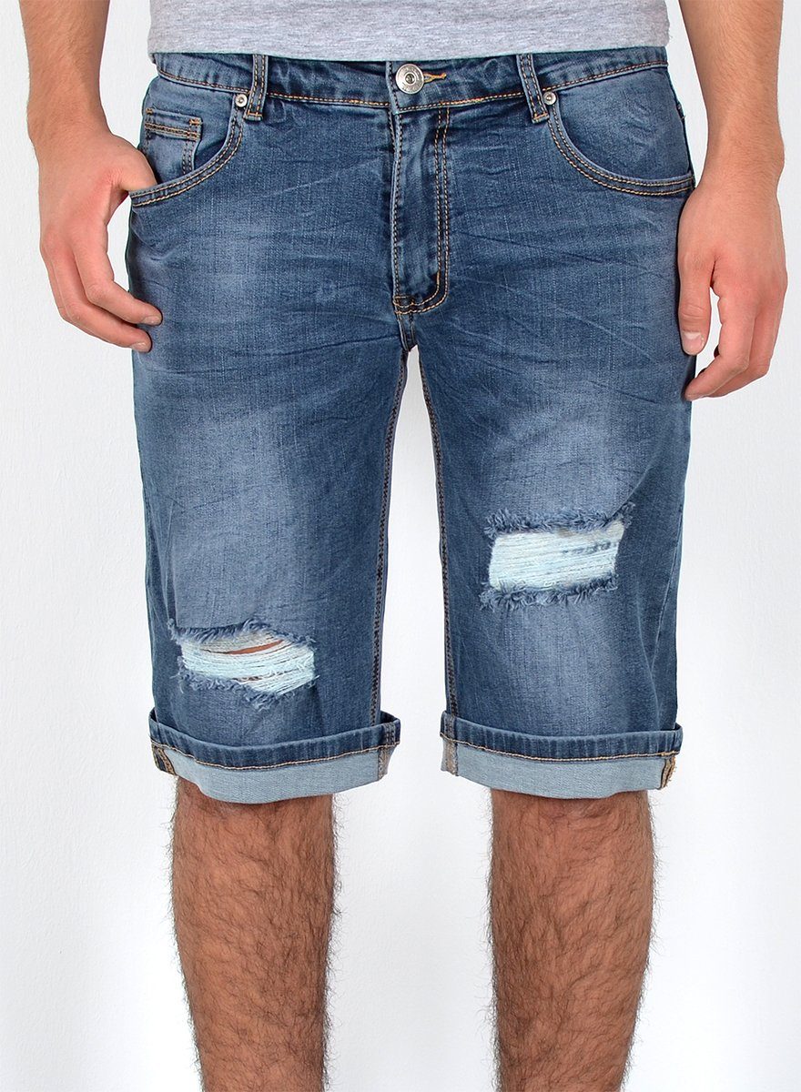 Herren mit Jeans bis A360 kurze 5 Jeansshorts Hose Comfort Größe, Destroyed A395 Shorts Pocket, Rissen Jeanshose Jeans Regular Große Capri Herren Jeanshose, Capri Herrren Hose Straight / kurze Stretch, Herren mit Jeans Übergröße Herren Destroyed mit Jeansshorts Plussize Capri Jeansblau Hose, Look, ESRA Herren Jeans Shorts Herren