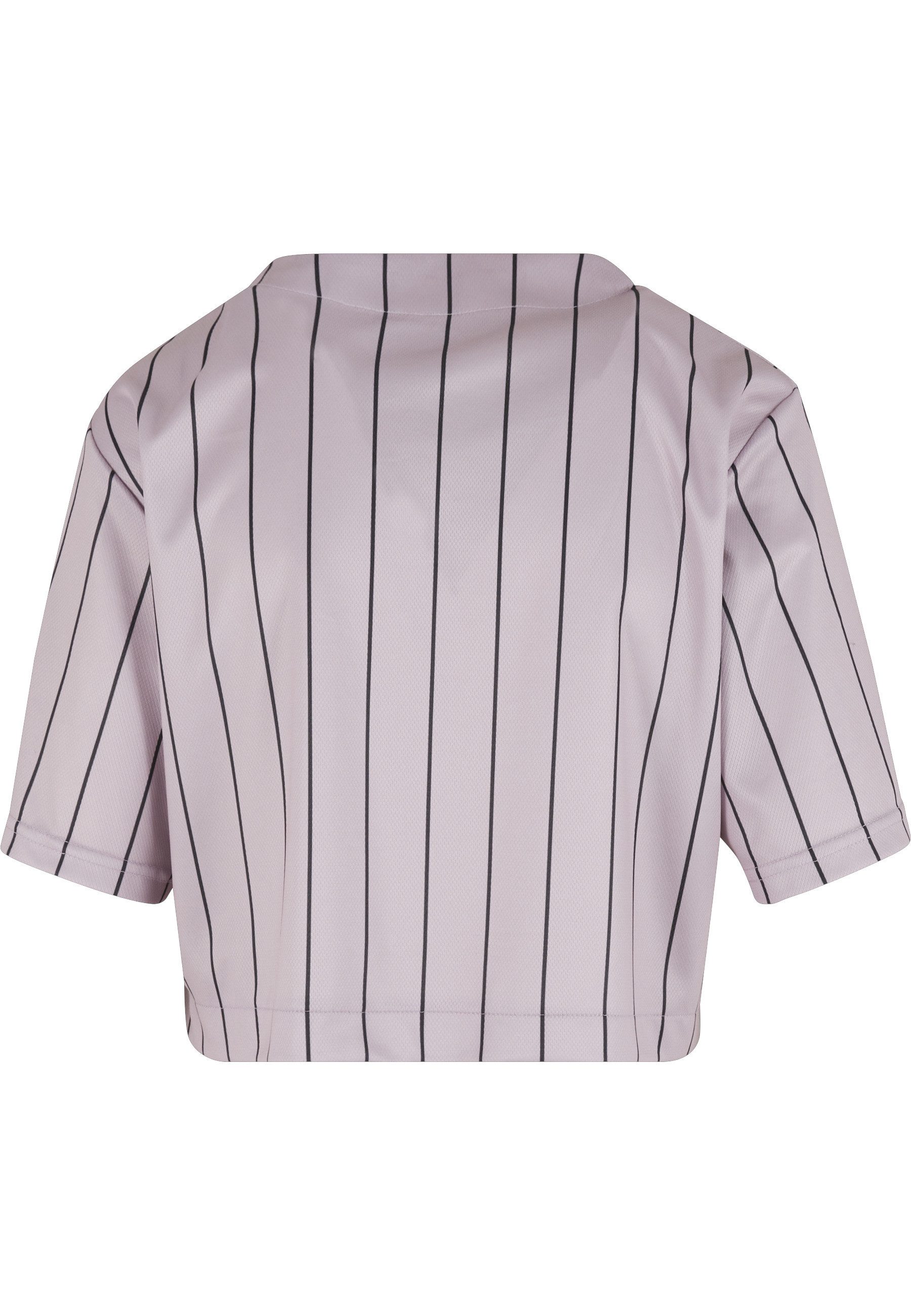 Karl Kani Langarmhemd Karl Kani Karl Kani OG Star Logo Crop Pinstripe Baseball Shirt