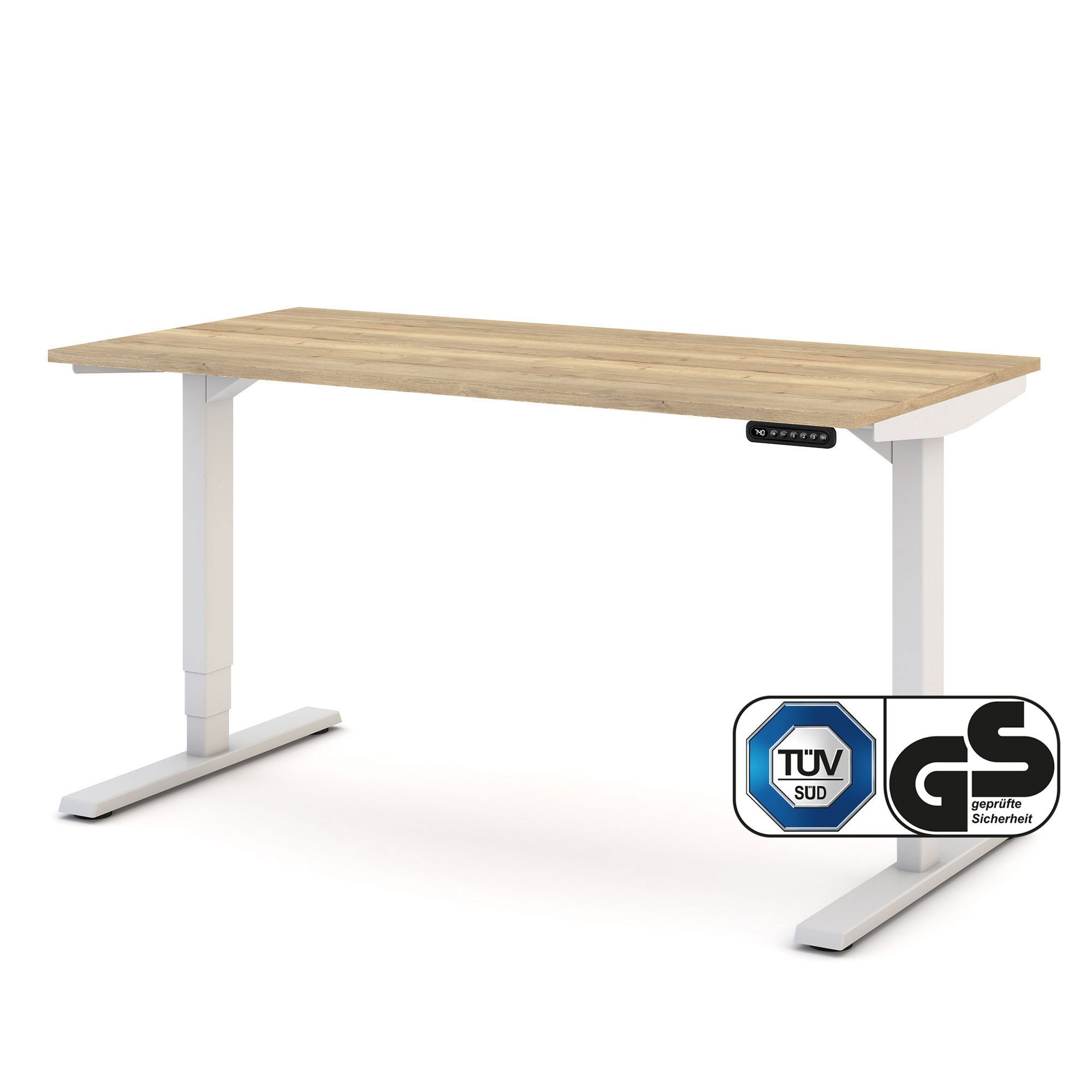 ASSMANN Büromöbel Schreibtisch Y-LINE (140x70cm Weiß günstig online kaufen