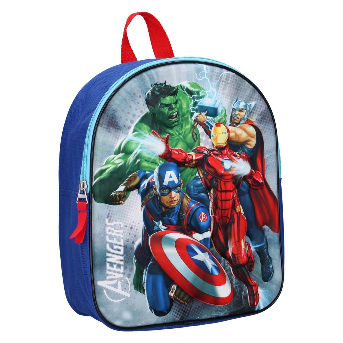 Vadobag Kinderrucksack 3D Kinderrucksack 9 Liter Avengers Save The Day (1-tlg), leicht