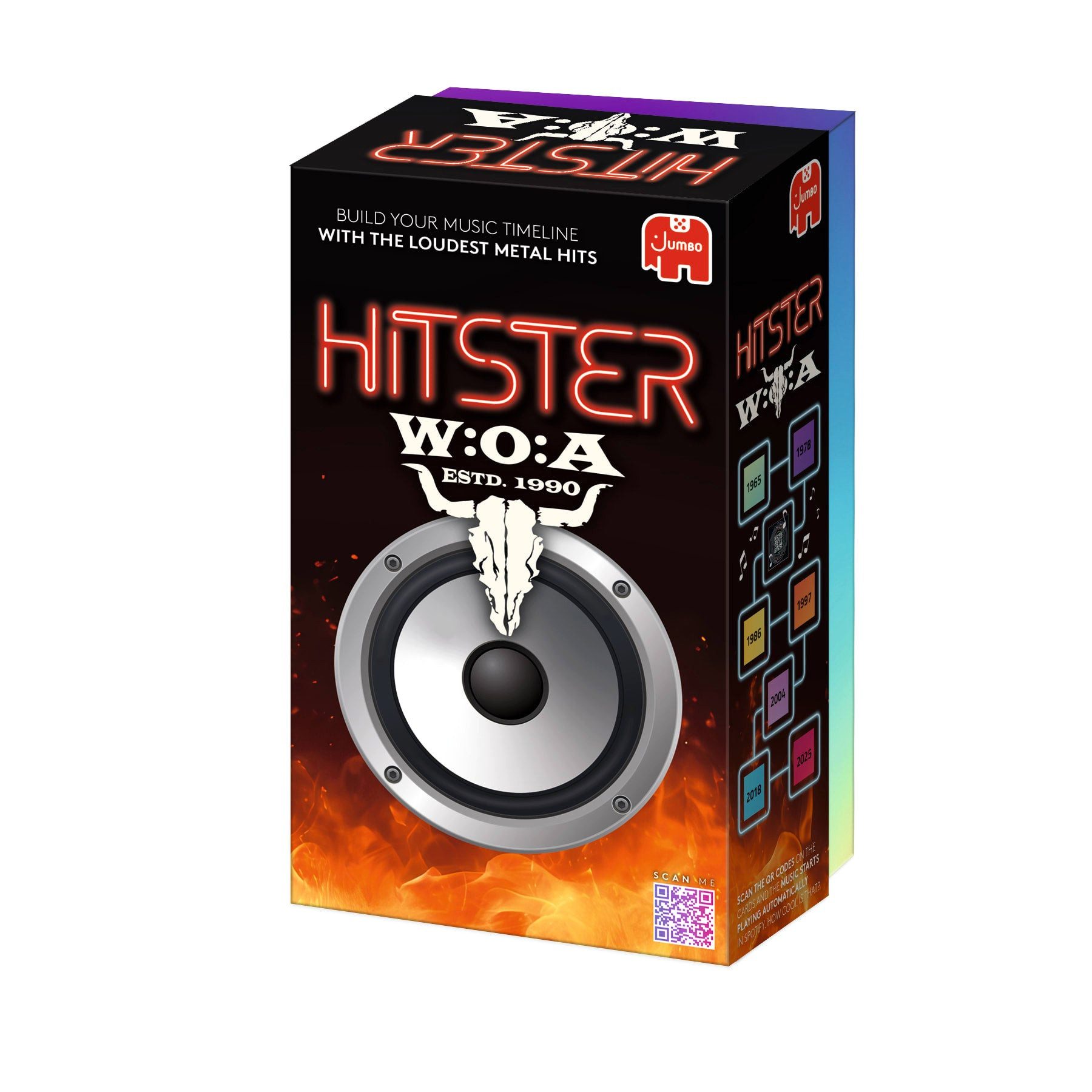 Jumbo Spiele Spielesammlung Hitster Das Musik-Partyspiel, Guilty Pleasure/ Schlager Party/ Summer Party/ Rock / W:O:A Wacken