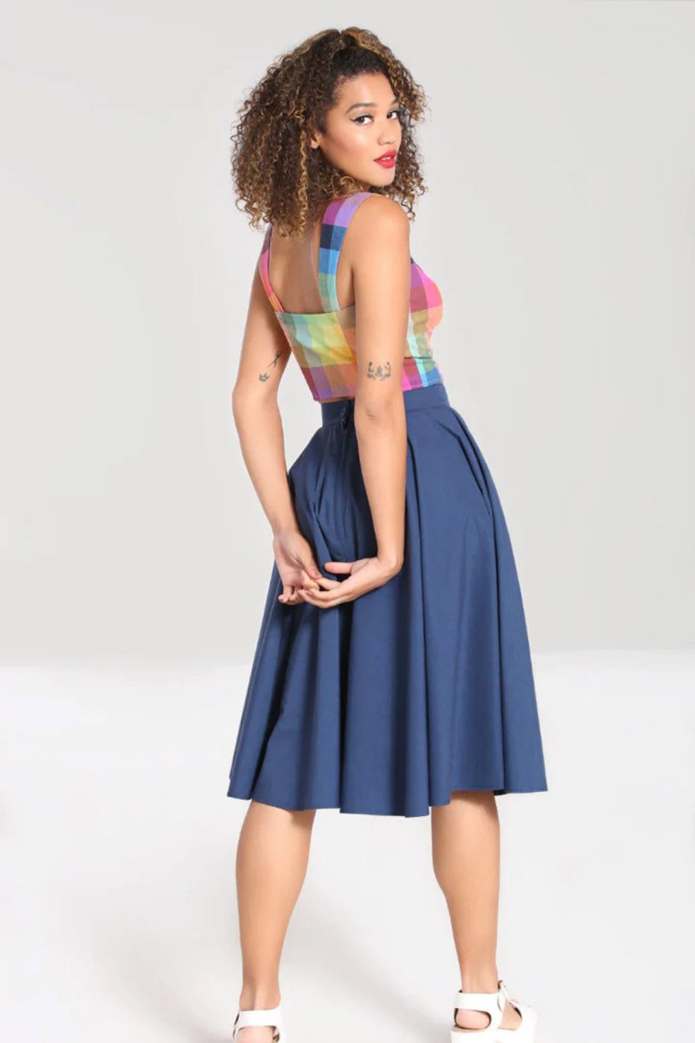 Hell Bunny A-Linien-Rock Abi 50's Skirt günstig online kaufen