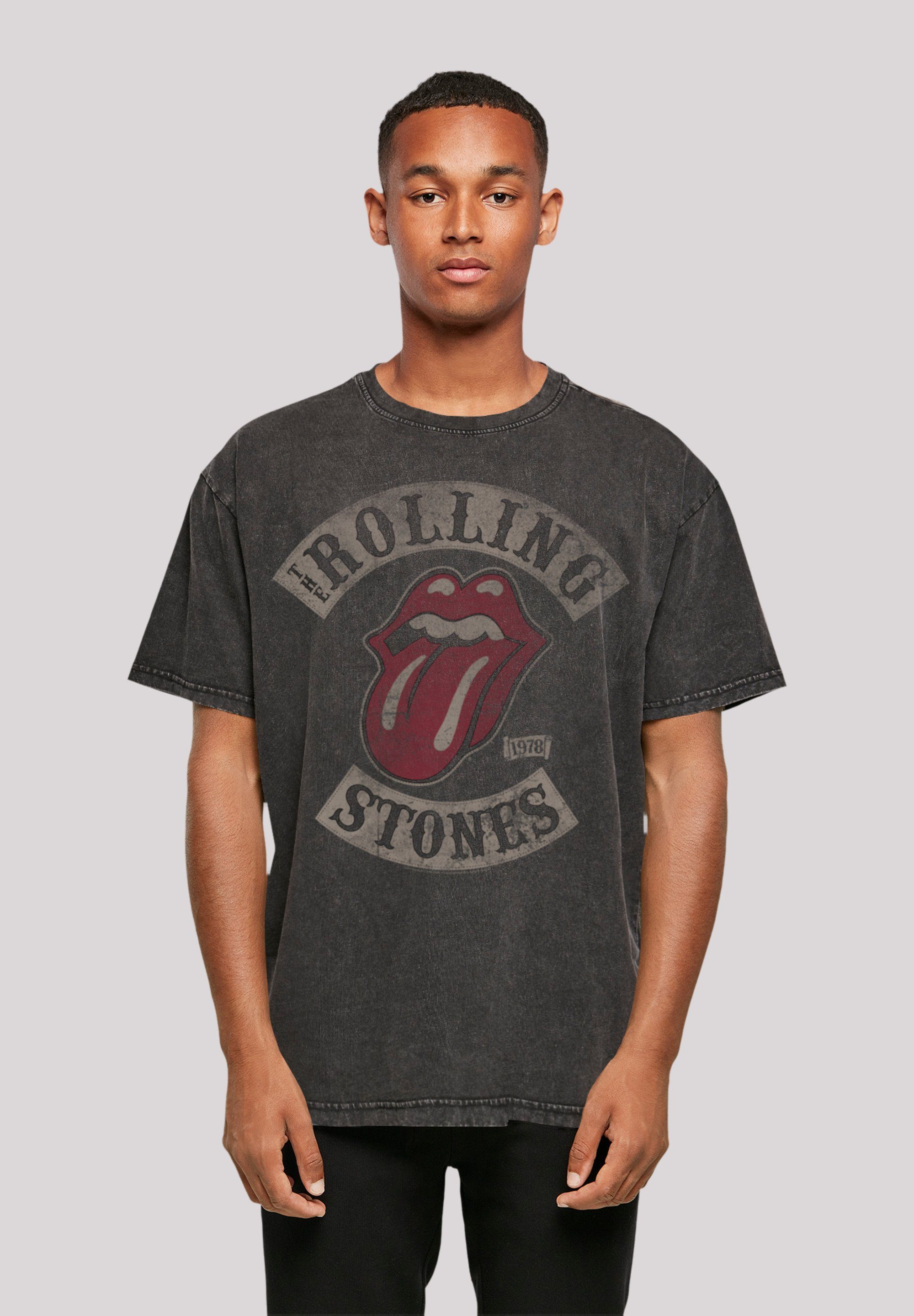 F4NT4STIC T-Shirt The Rolling Stones Tour Print schwarz '78