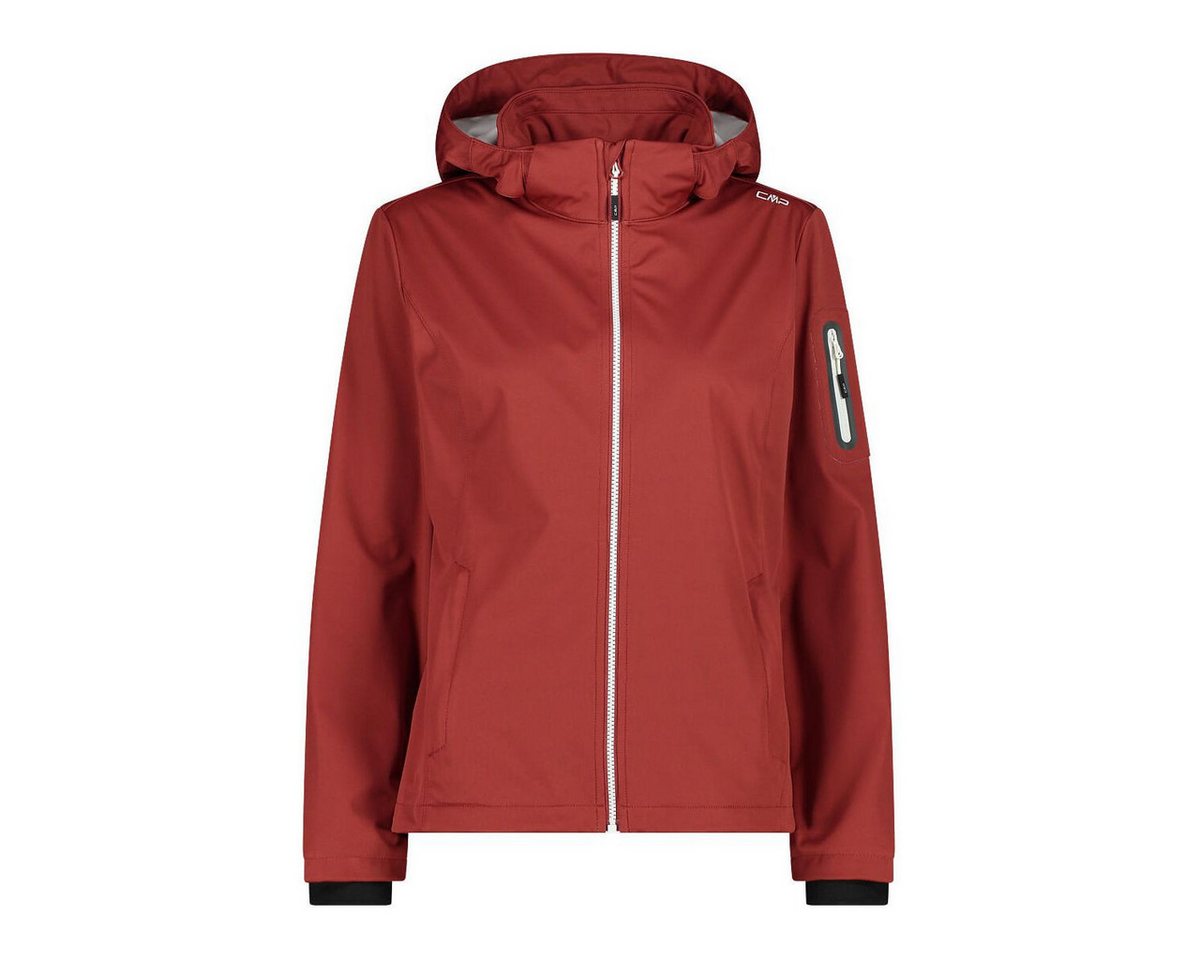CMP Softshelljacke Woman Jacket Zip Hood Leichte, winddichte und wasserfeste Damenjacke mit abnehmbarer Kapuze