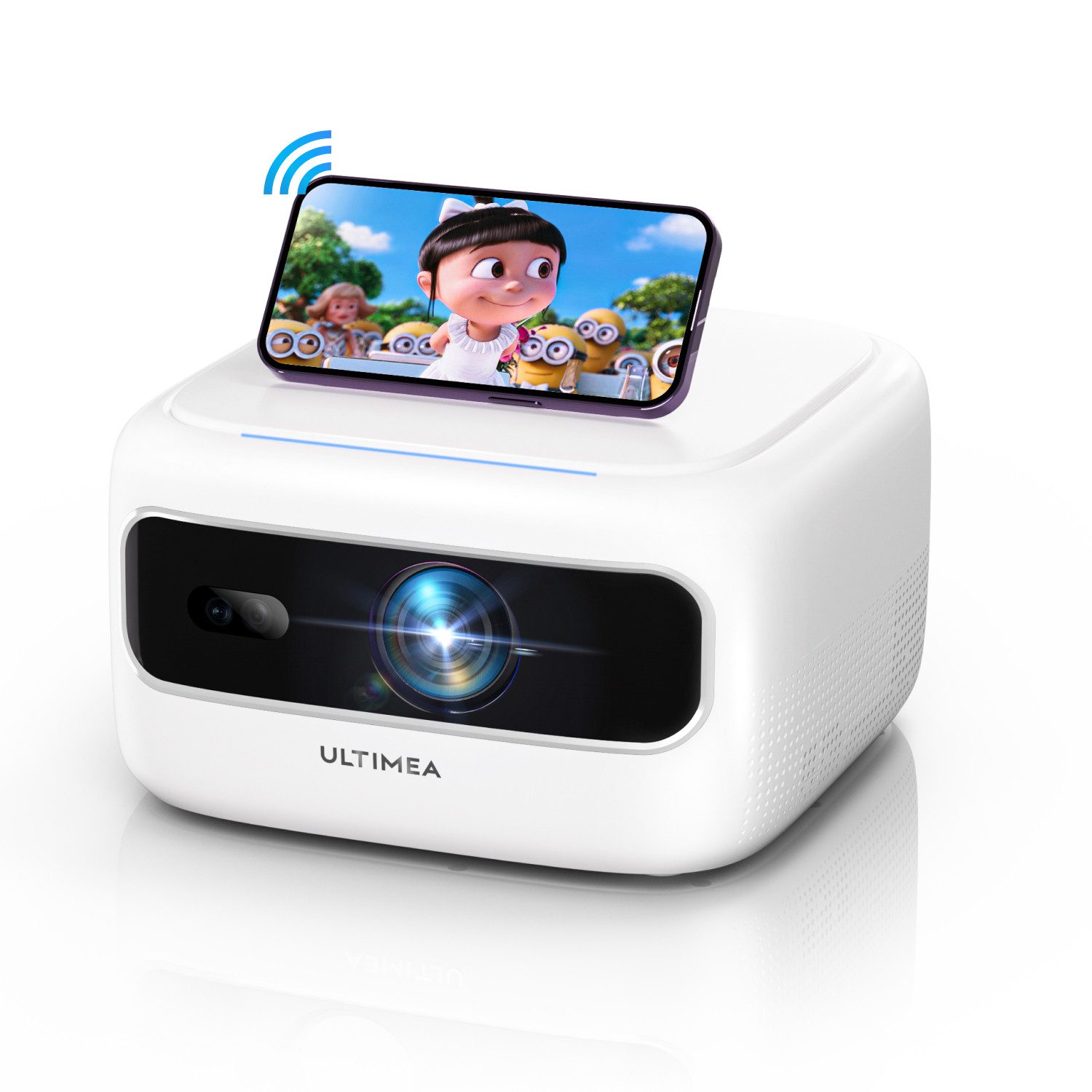 Ultimea Apollo P10 5G WiFi Tragbarer Beamer (Full HD 1080P Dekodierung, 300 ANSI Lumen, Elektrischer Fokus)